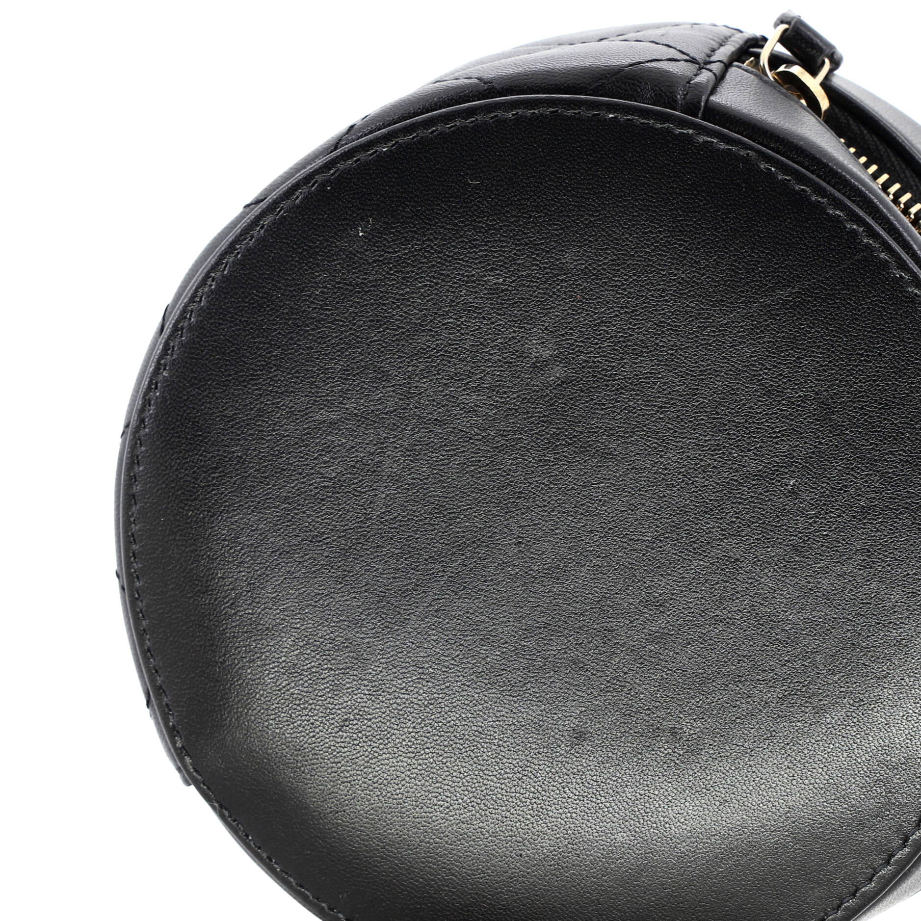 Lucky Charms Round Clutch With Chain Embellished Lambskin - Image 7