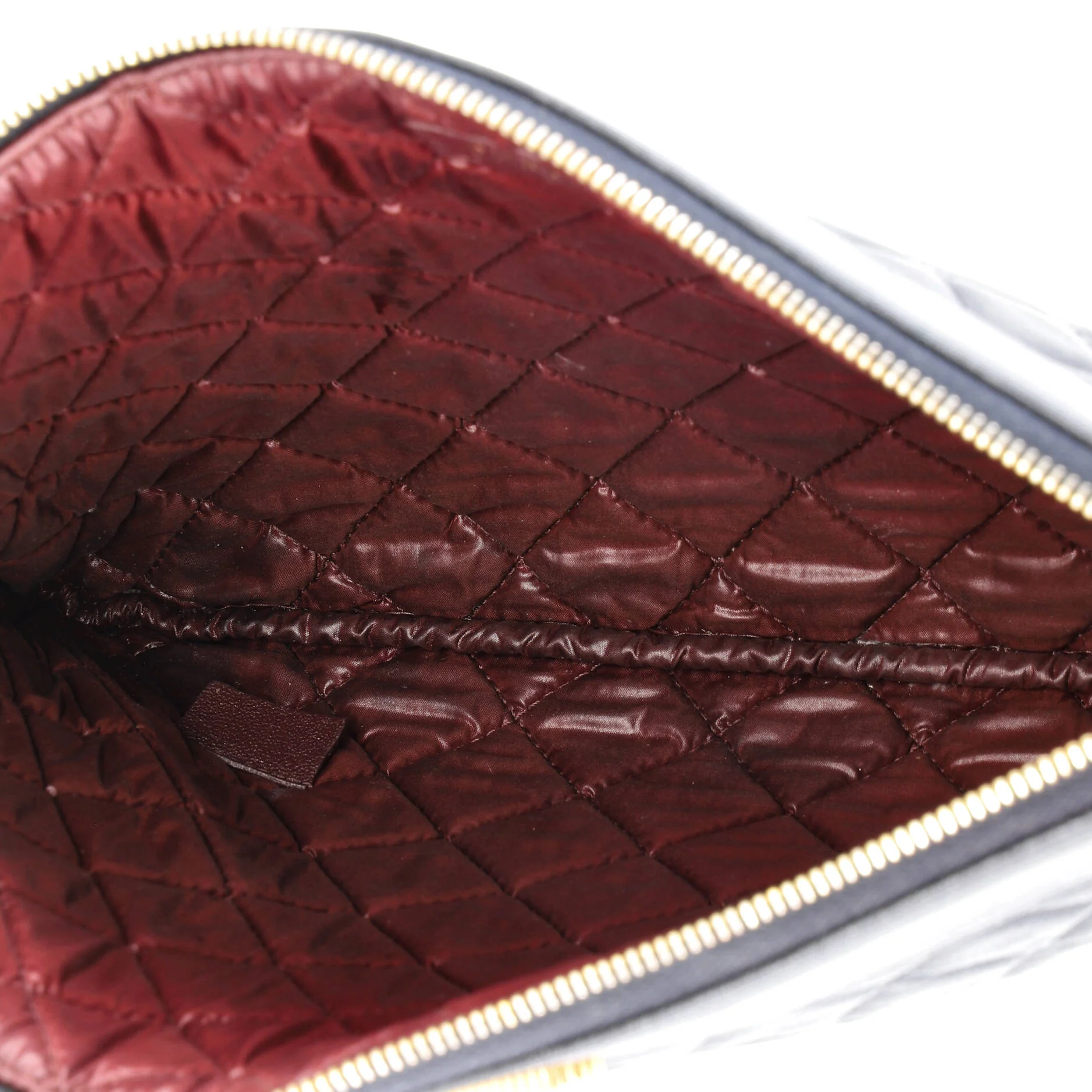 Mademoiselle Vintage O Case Clutch Quilted Sheepskin Medium - Image 5
