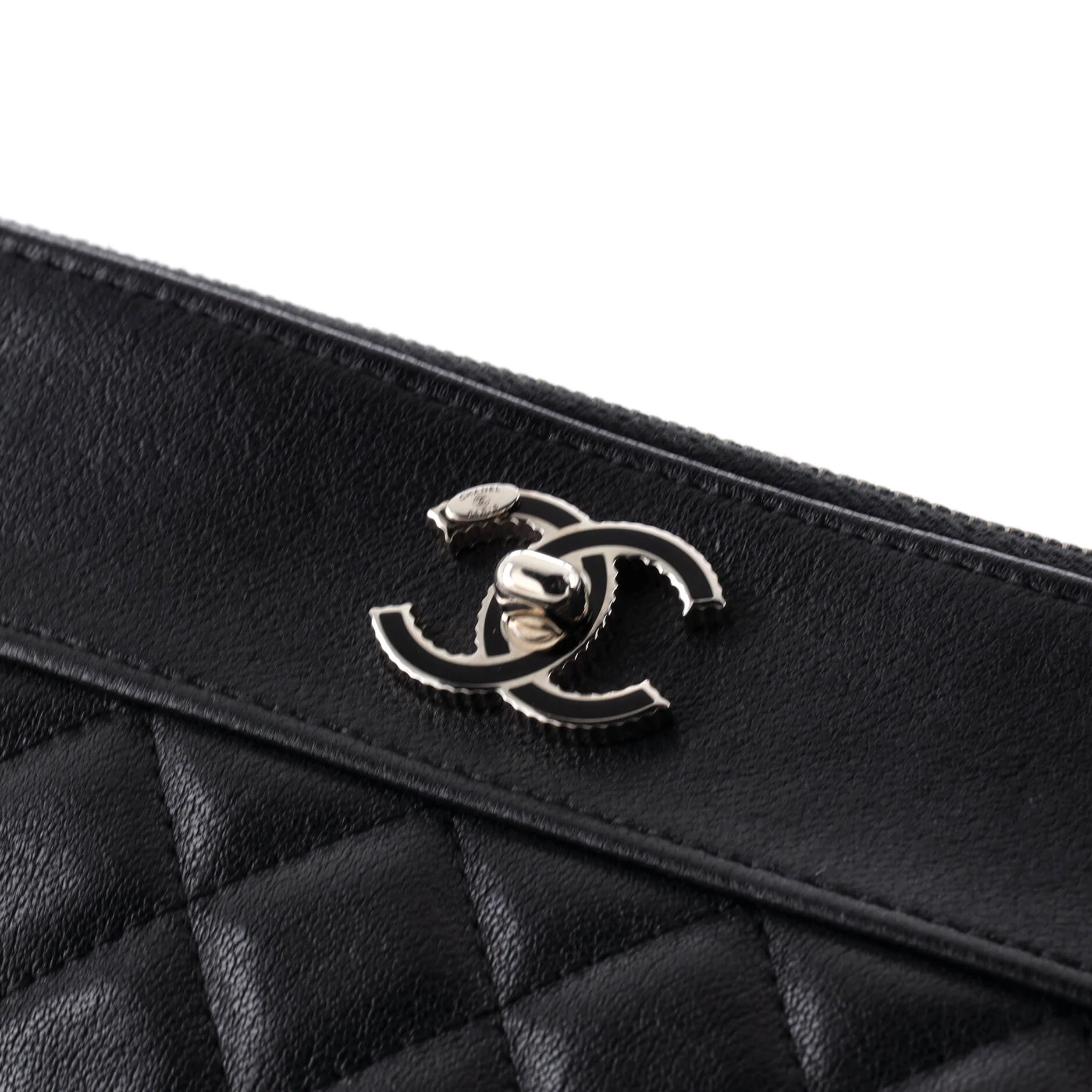 Mademoiselle Vintage O Case Clutch Quilted Sheepskin Medium - Image 7