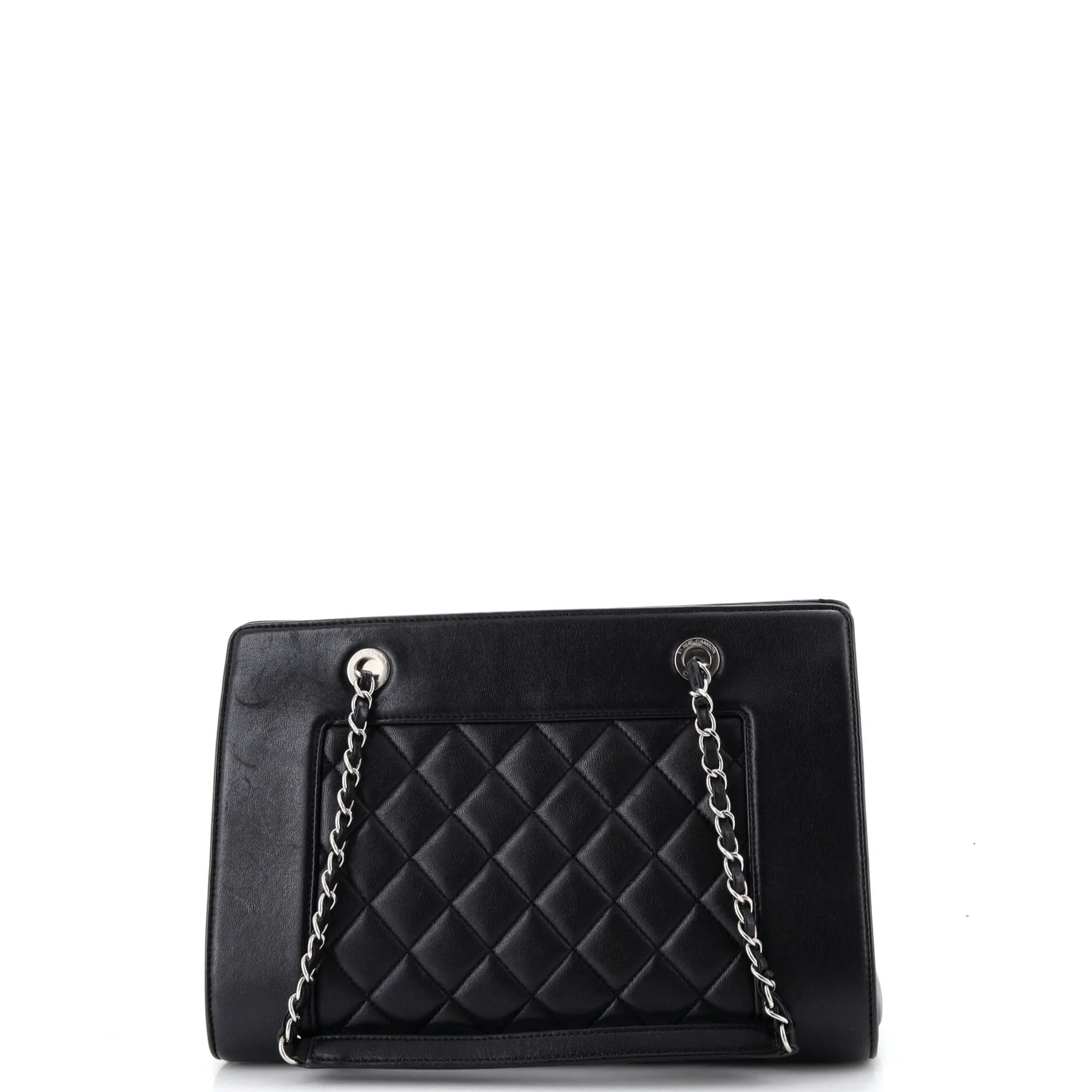 Mademoiselle Vintage Shopping Tote Quilted Sheepskin Medium - Image 3