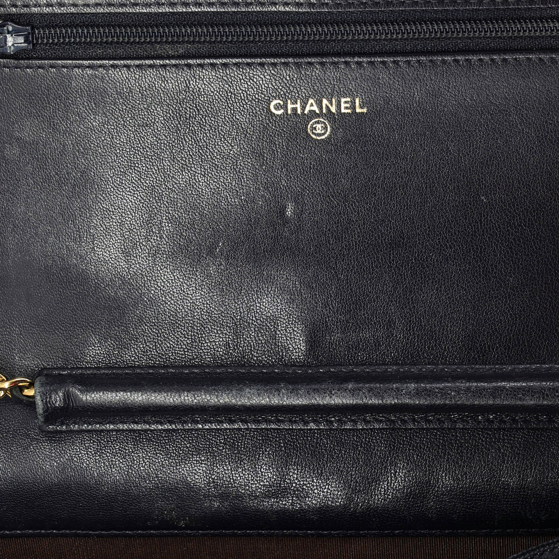 Mademoiselle Vintage Wallet on Chain Quilted Sheepskin - Image 7