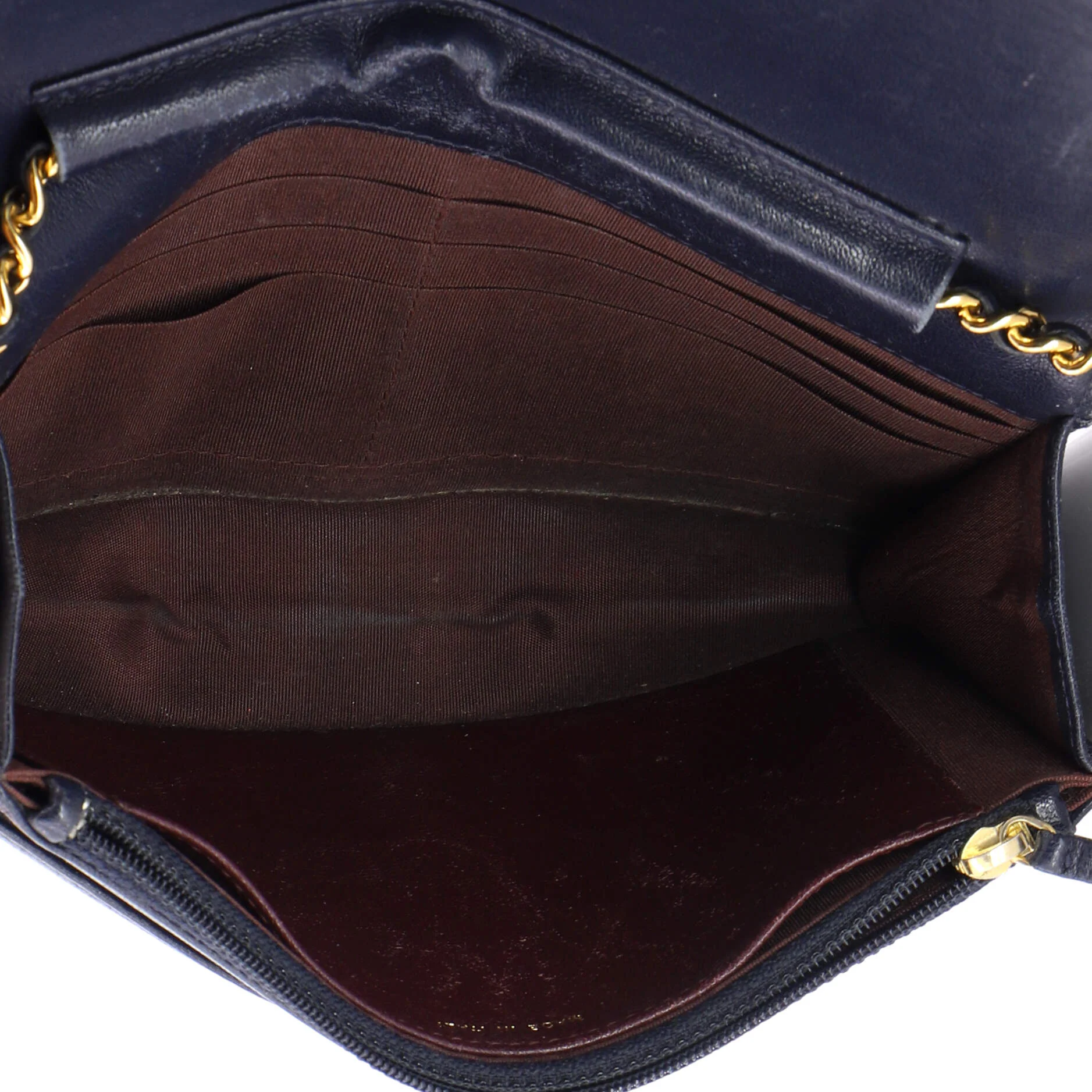 Mademoiselle Vintage Wallet on Chain Quilted Sheepskin - Image 5