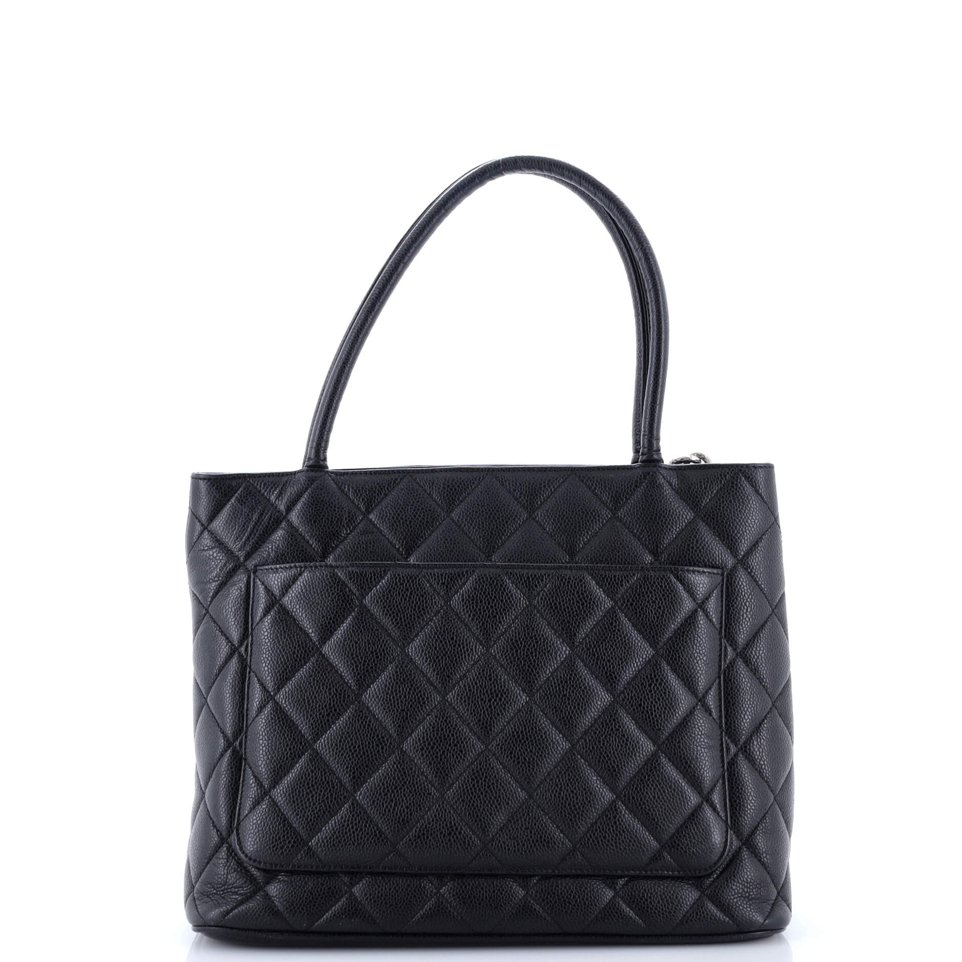 Medallion Tote Quilted Caviar - Image 3
