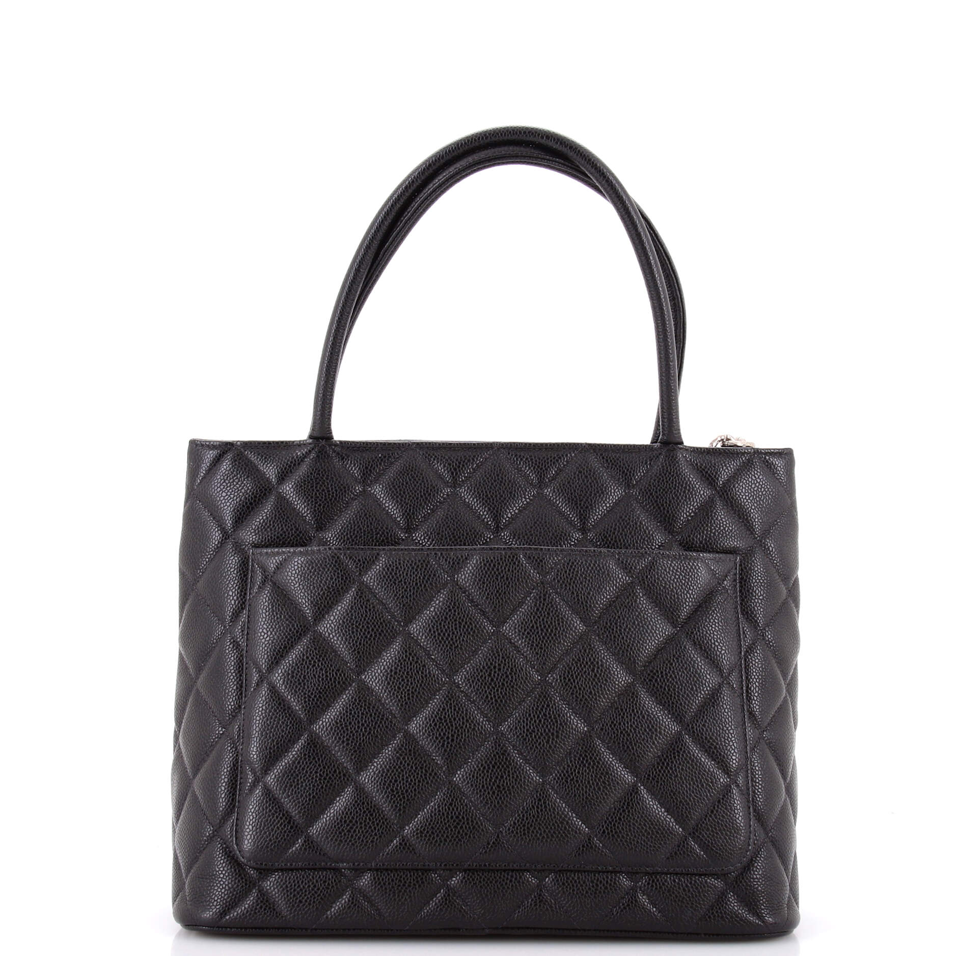 Medallion Tote Quilted Caviar - Image 3