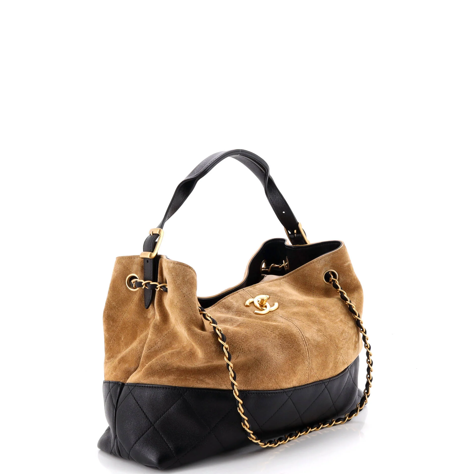 Metiers d'Art Shopping Bag Quilted Suede and Lambskin Small - Image 2