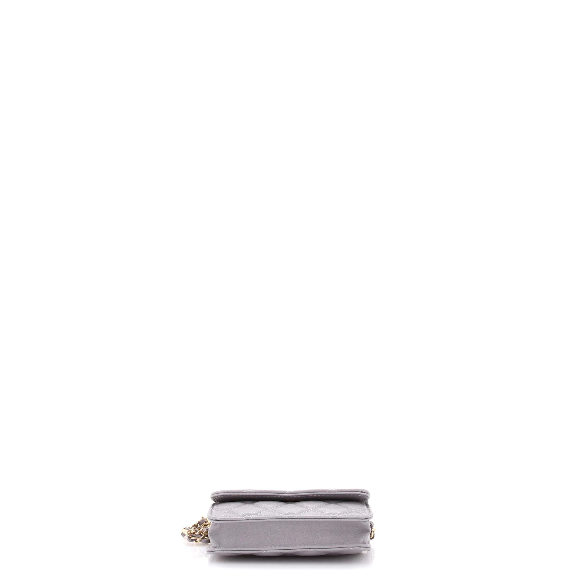 Miss Coco Strap Flap Clutch with Chain Quilted Caviar Mini - Image 5
