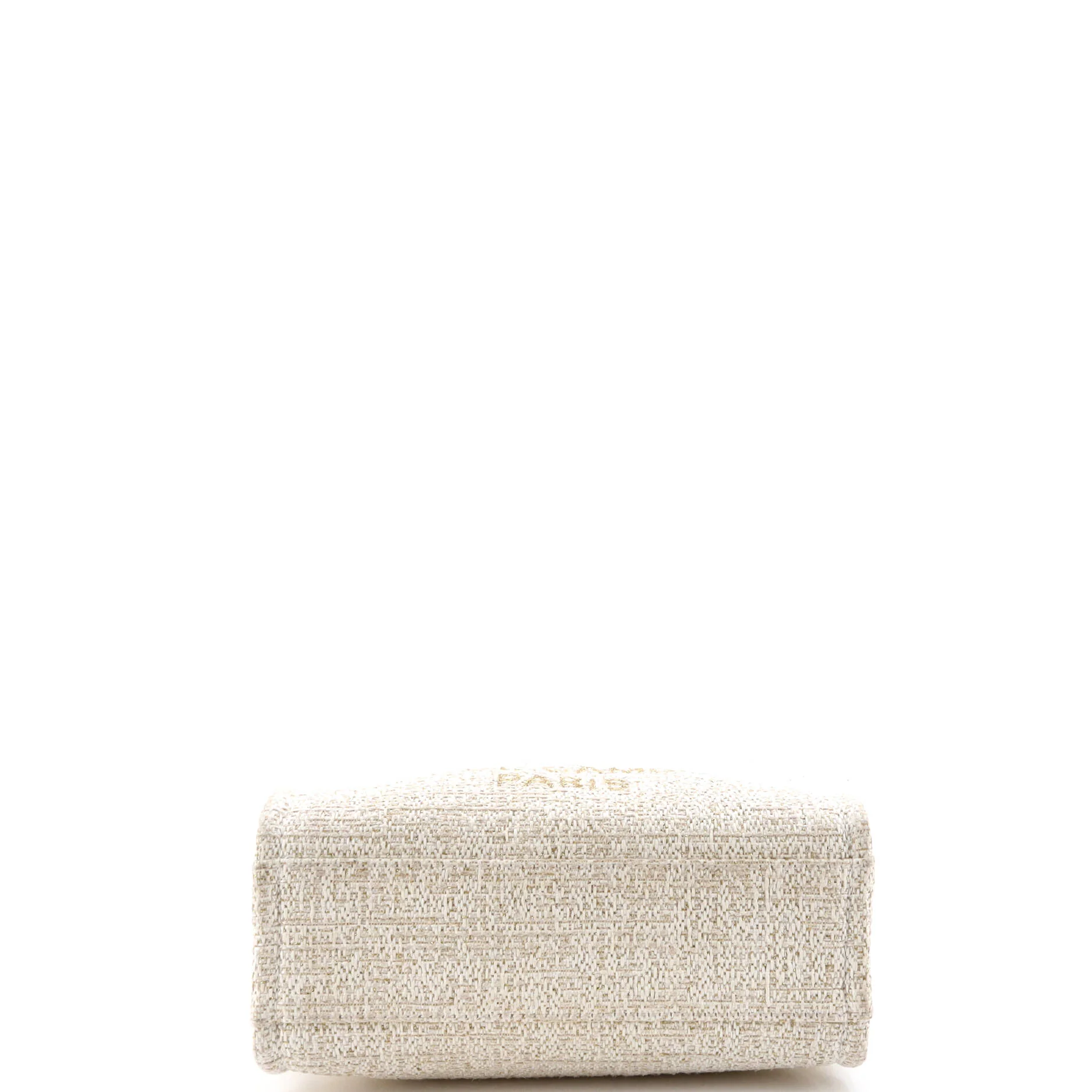 North South Deauville Tote Raffia with Glitter Detail Small - Image 4