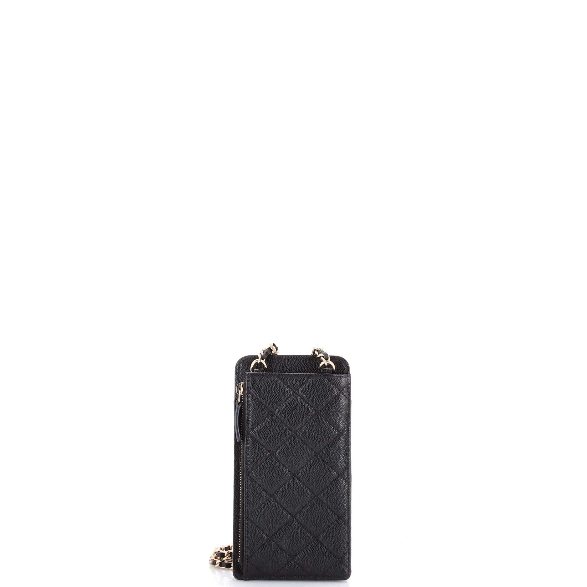 O Phone Holder Crossbody Bag Quilted Caviar - Image 3