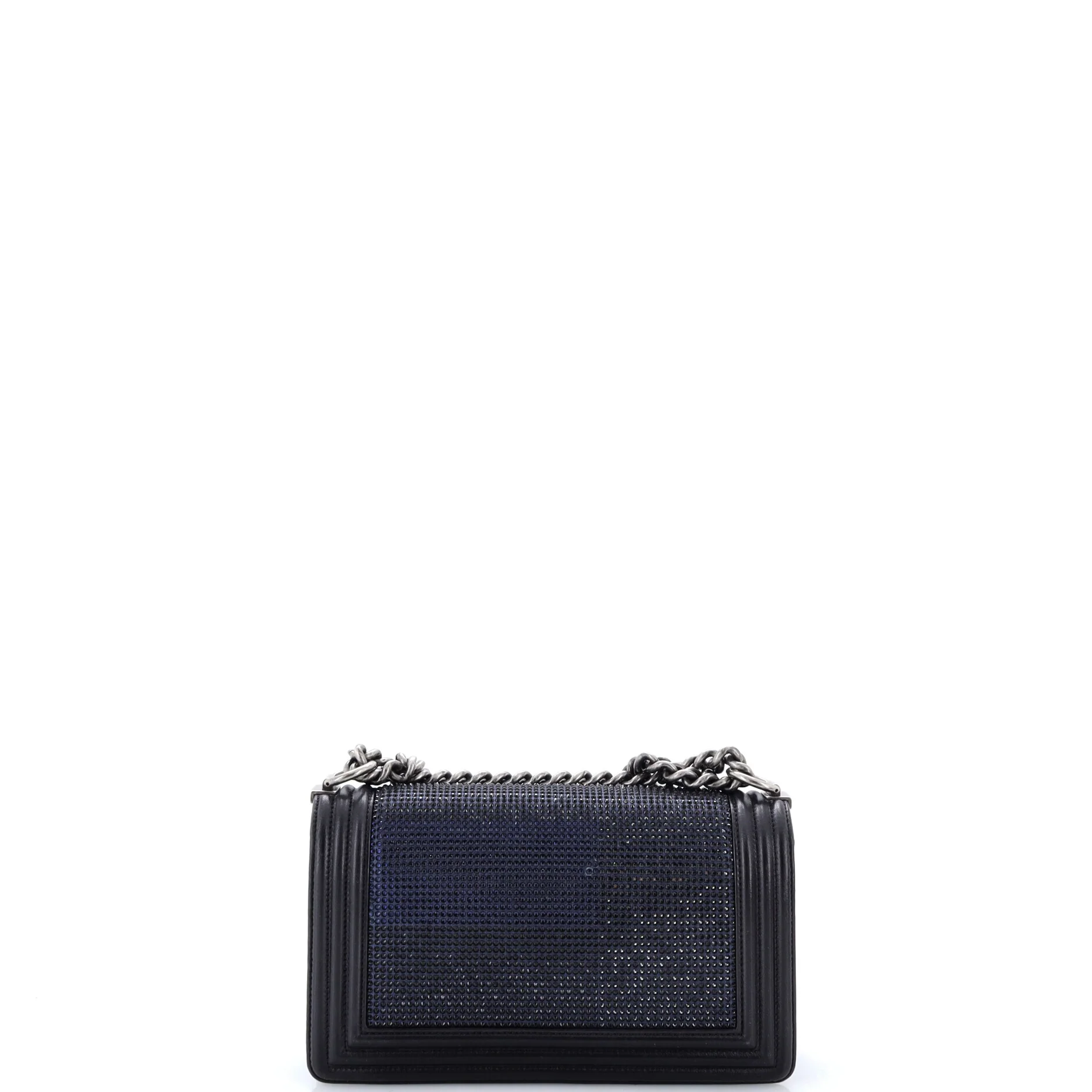 Paris-Dallas Boy Flap Bag Limited Edition Metallized Strass Old Medium - Image 3