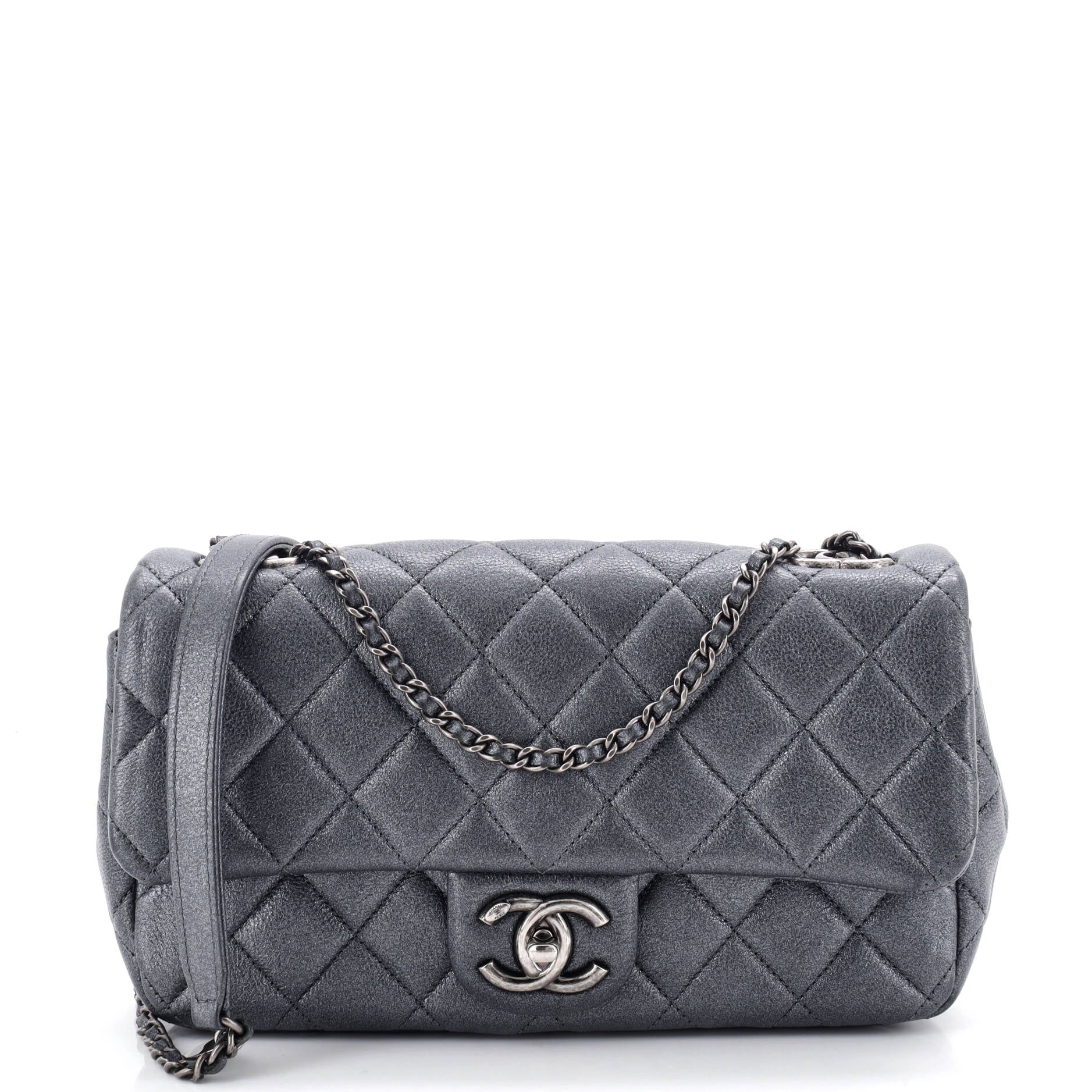 Paris-Salzburg Flap Bag Quilted Iridescent Calfskin Medium