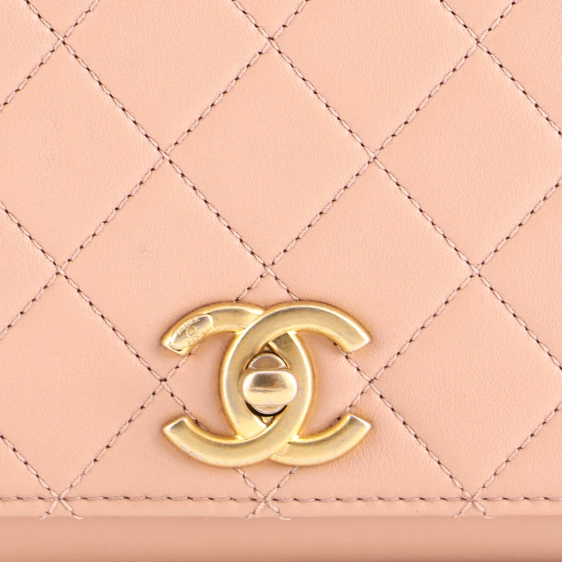Pearl Boy Chain Flap Bag Quilted Calfskin Mini - Image 6