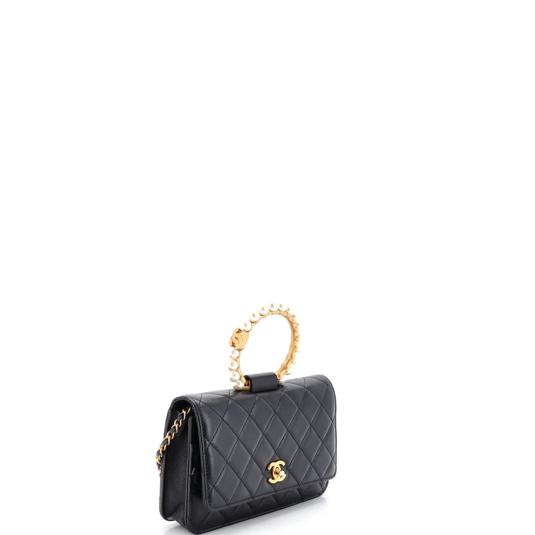 Pearl Crown Wallet on Chain Quilted Lambskin - Image 2