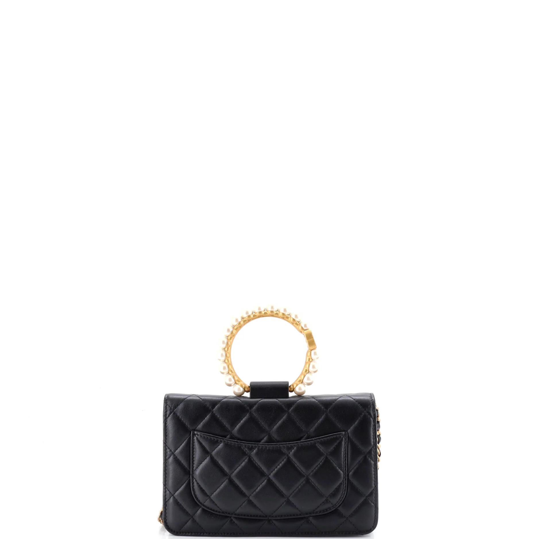 Pearl Crown Wallet on Chain Quilted Lambskin - Image 3