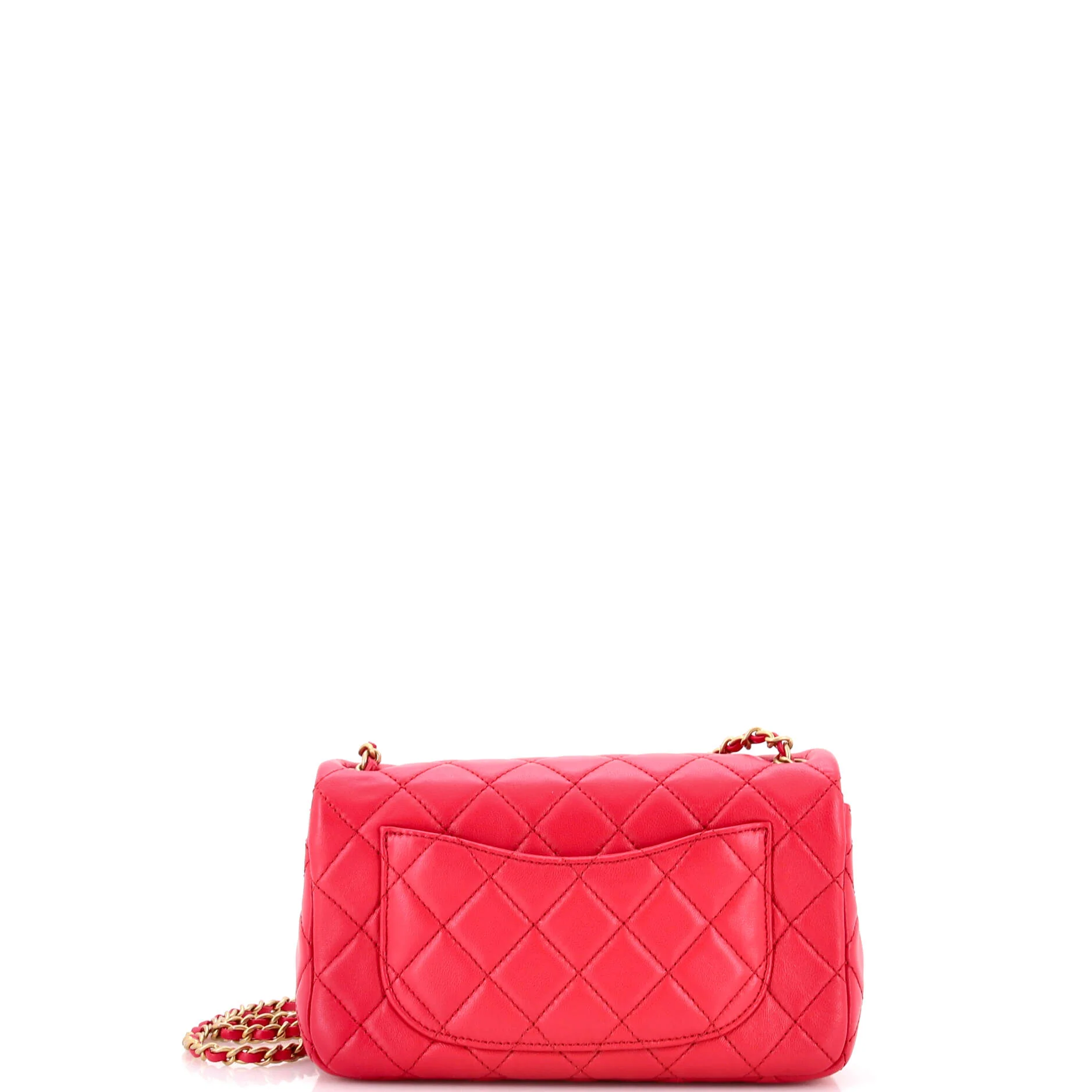 Pearl Crush Flap Bag Quilted Lambskin Mini - Image 3
