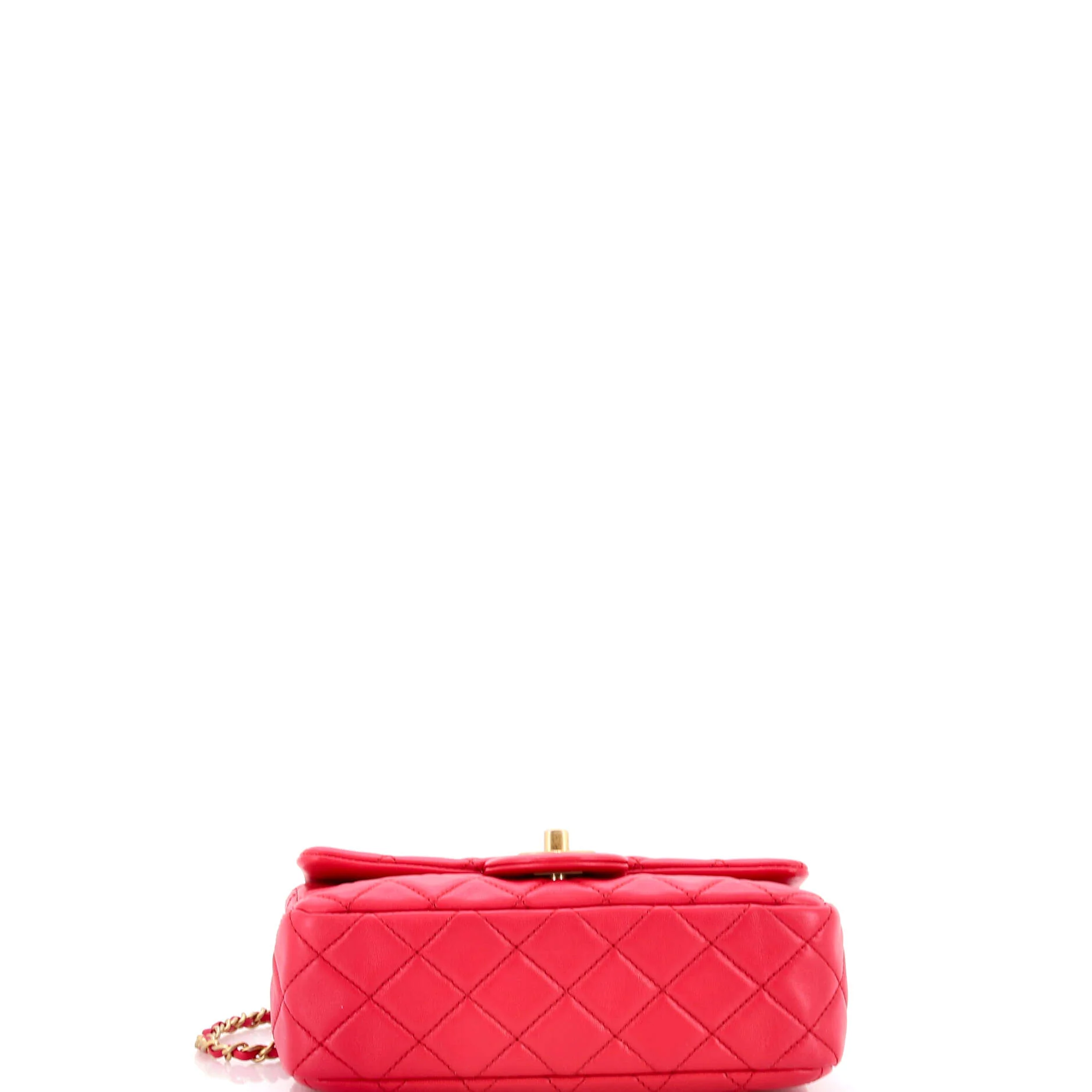 Pearl Crush Flap Bag Quilted Lambskin Mini - Image 4