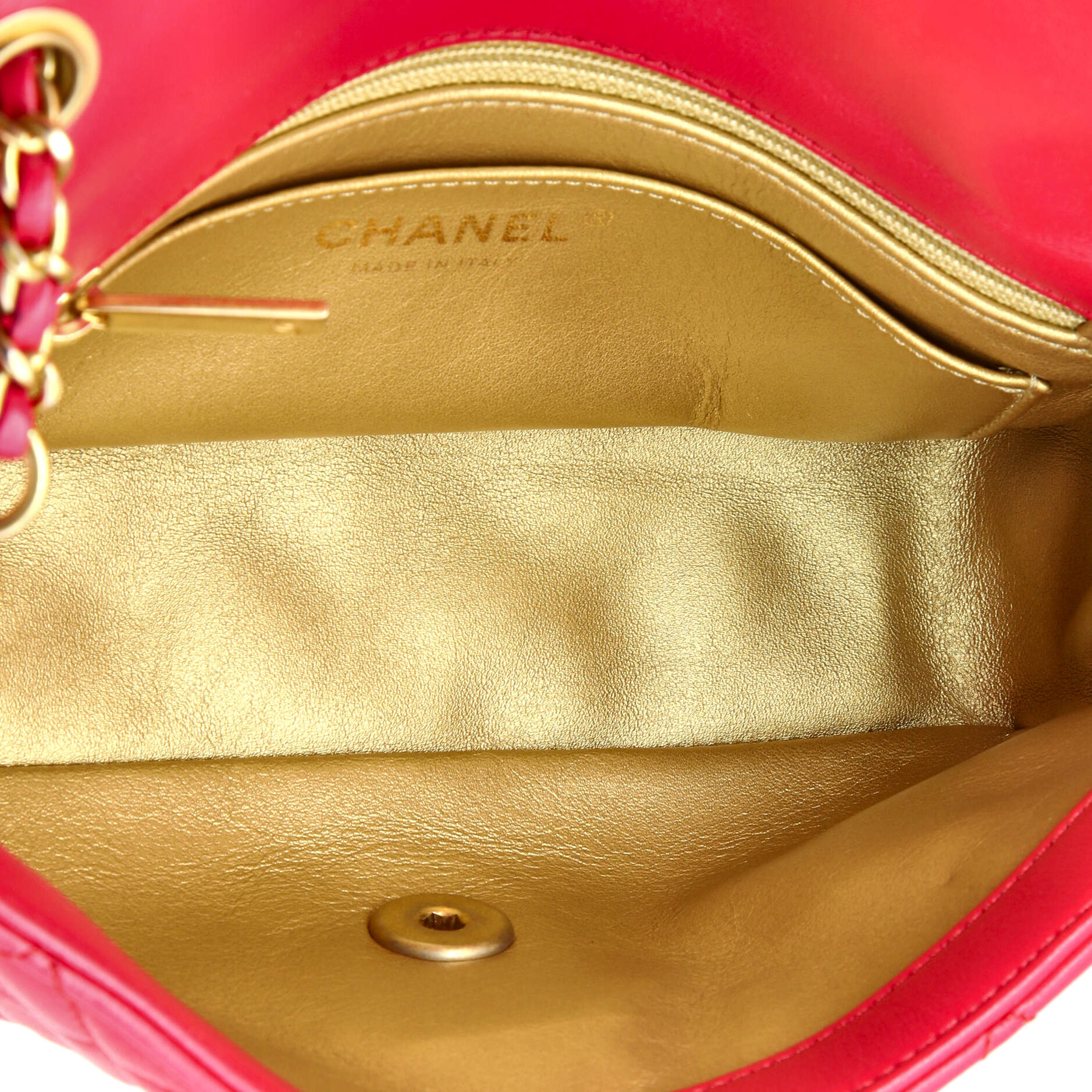 Pearl Crush Flap Bag Quilted Lambskin Mini - Image 5