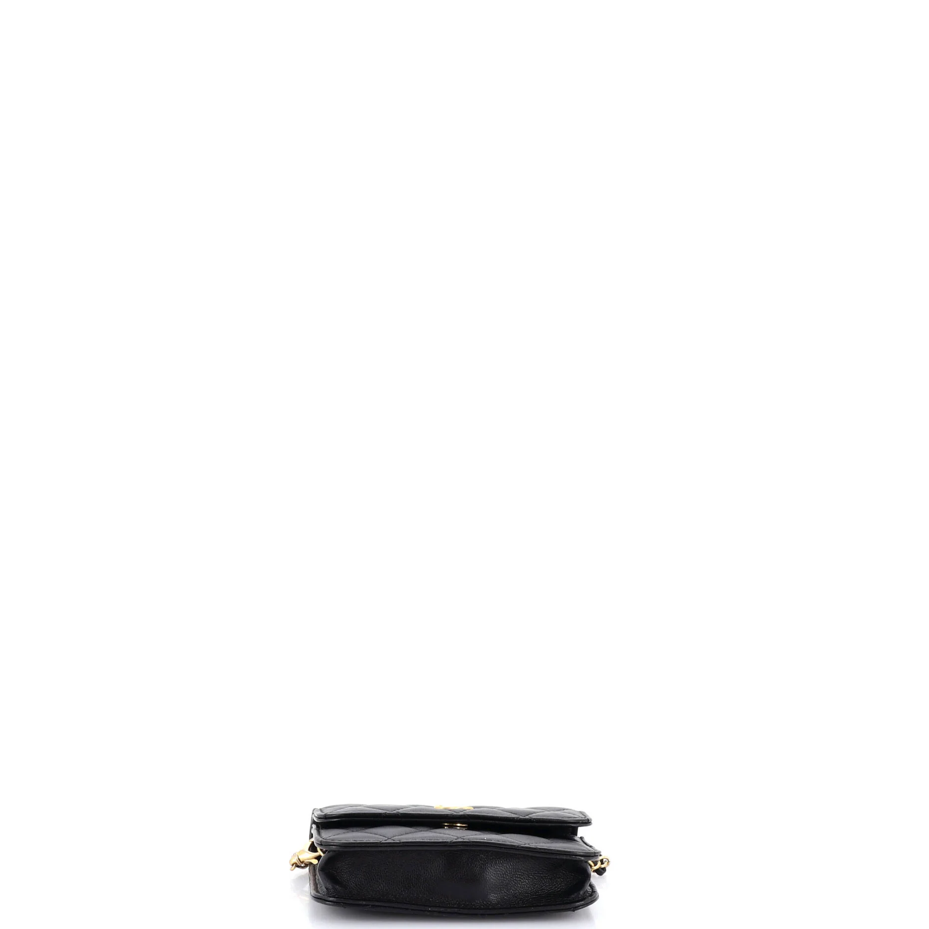 Pearl Crush Flap Clutch with Chain Quilted Lambskin Mini - Image 5