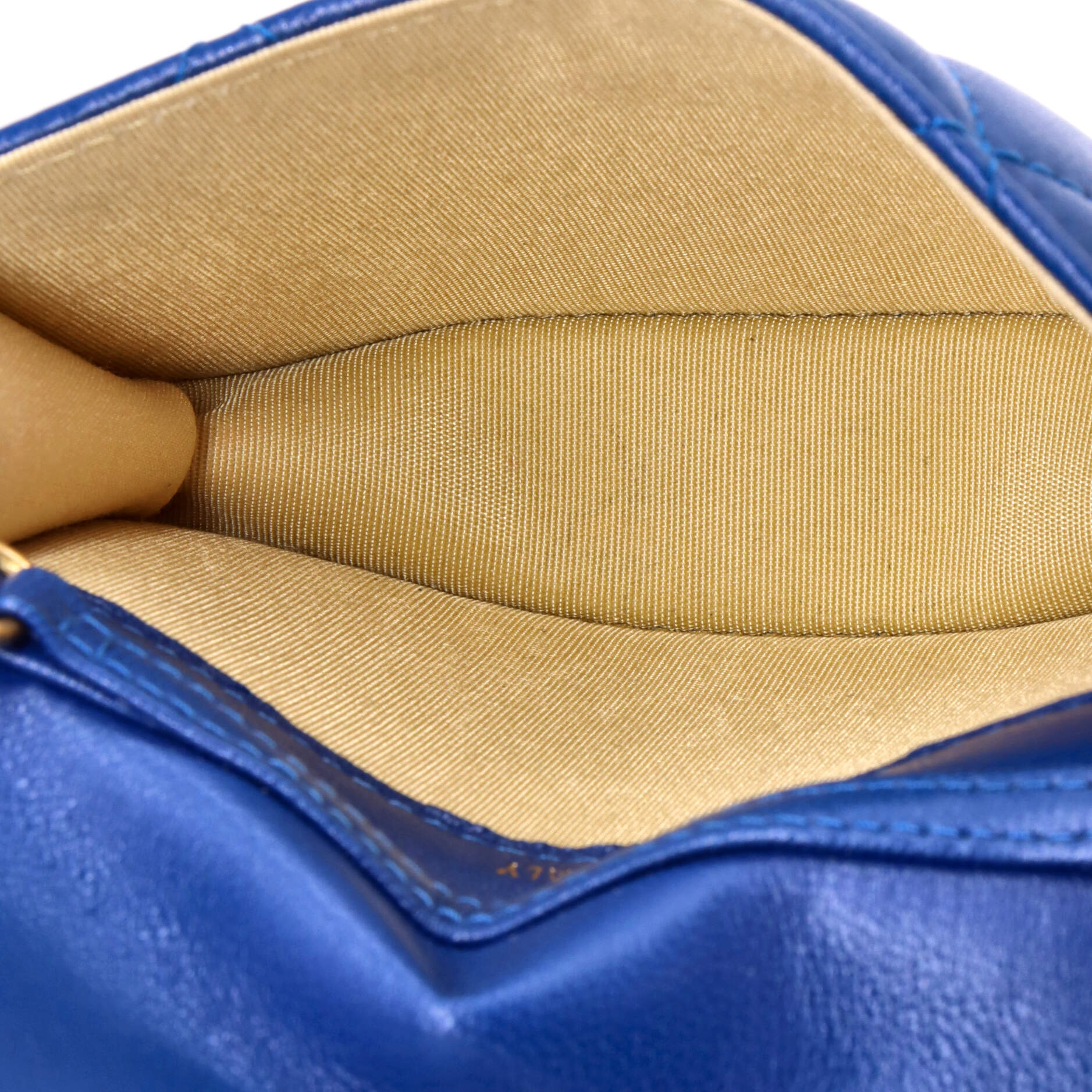 Pearl Crush Flap Clutch with Chain Quilted Lambskin Mini - Image 5