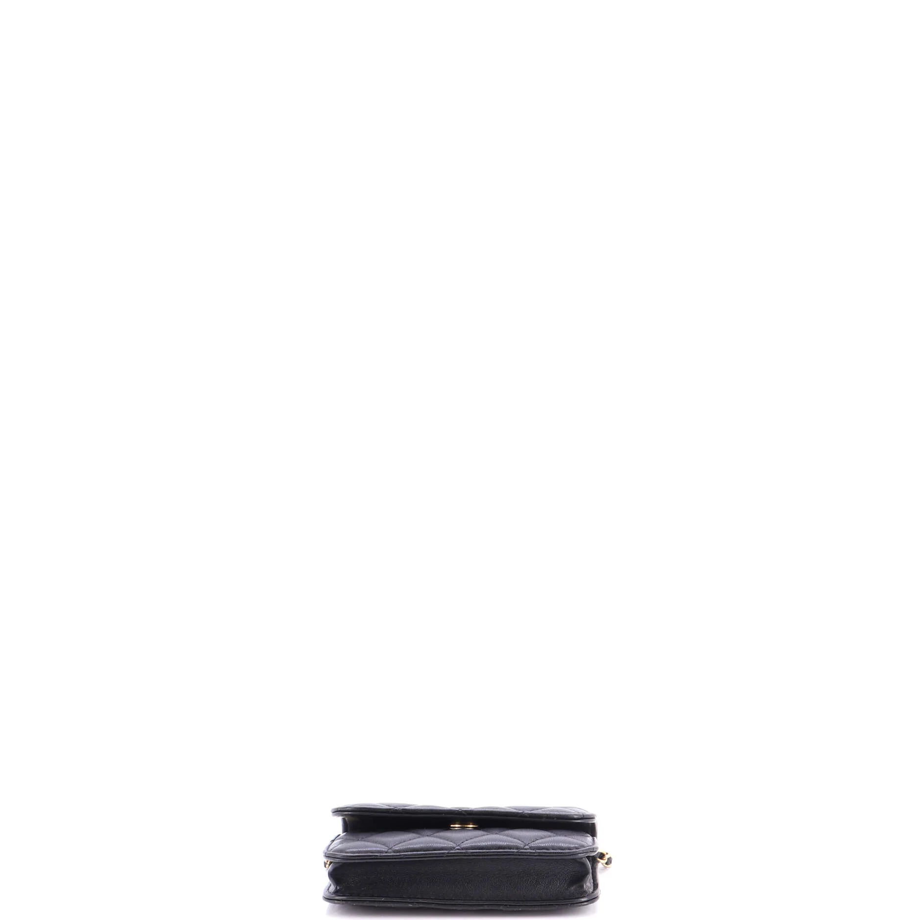Pearl Crush Flap Clutch with Chain Quilted Lambskin Mini - Image 5
