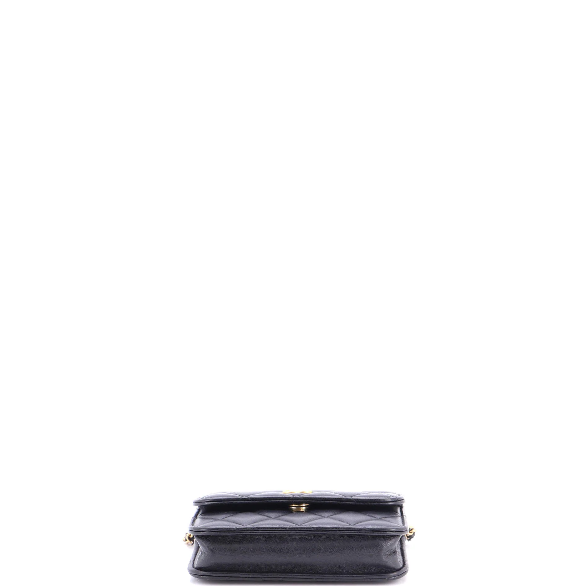 Pearl Crush Flap Clutch with Chain Quilted Lambskin Mini - Image 4