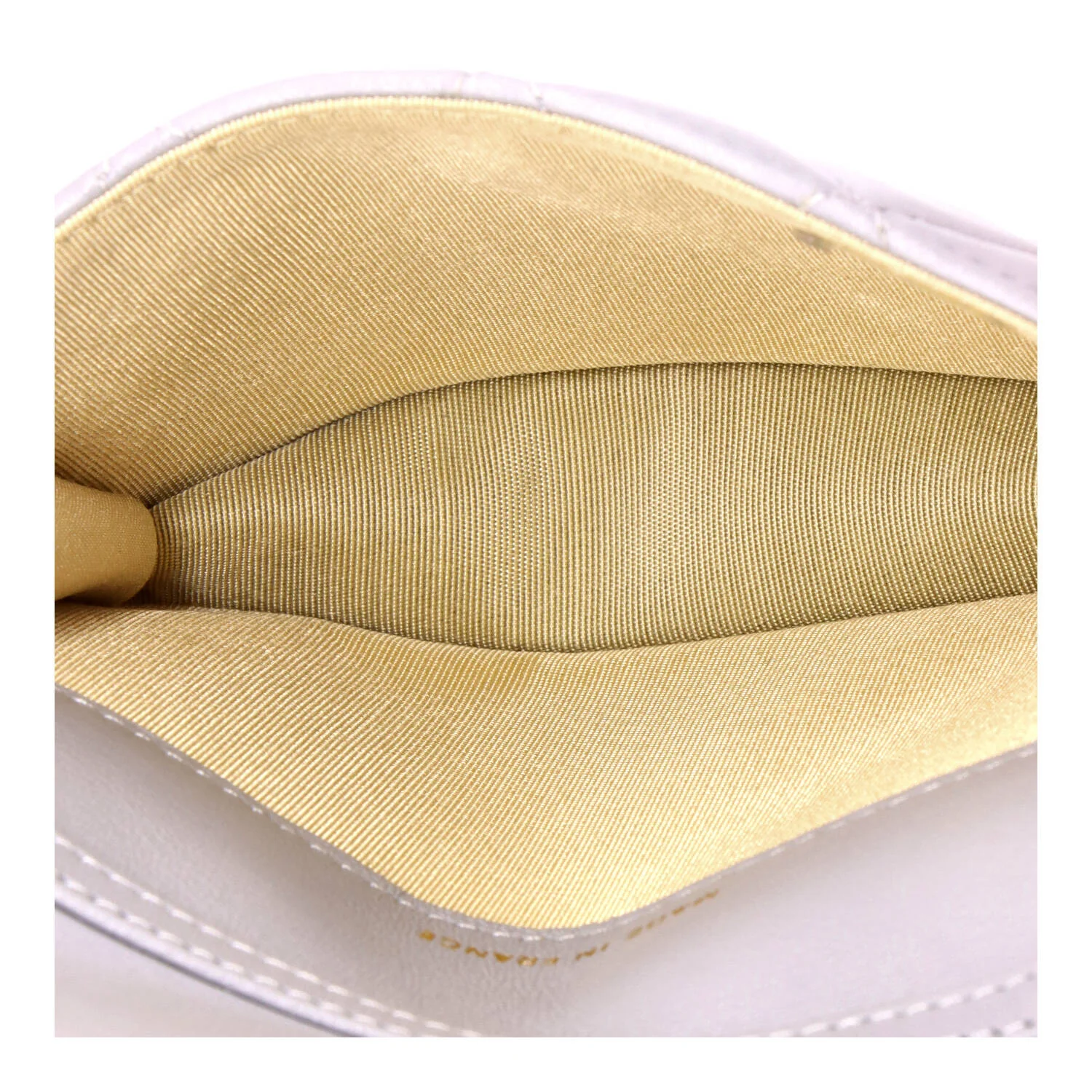 Pearl Crush Flap Clutch with Chain Quilted Lambskin Mini - Image 5