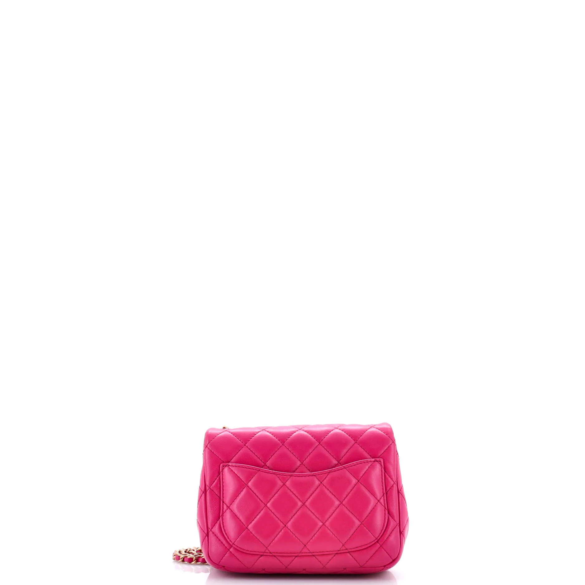 Pearl Crush Square Flap Bag Quilted Lambskin Mini - Image 3