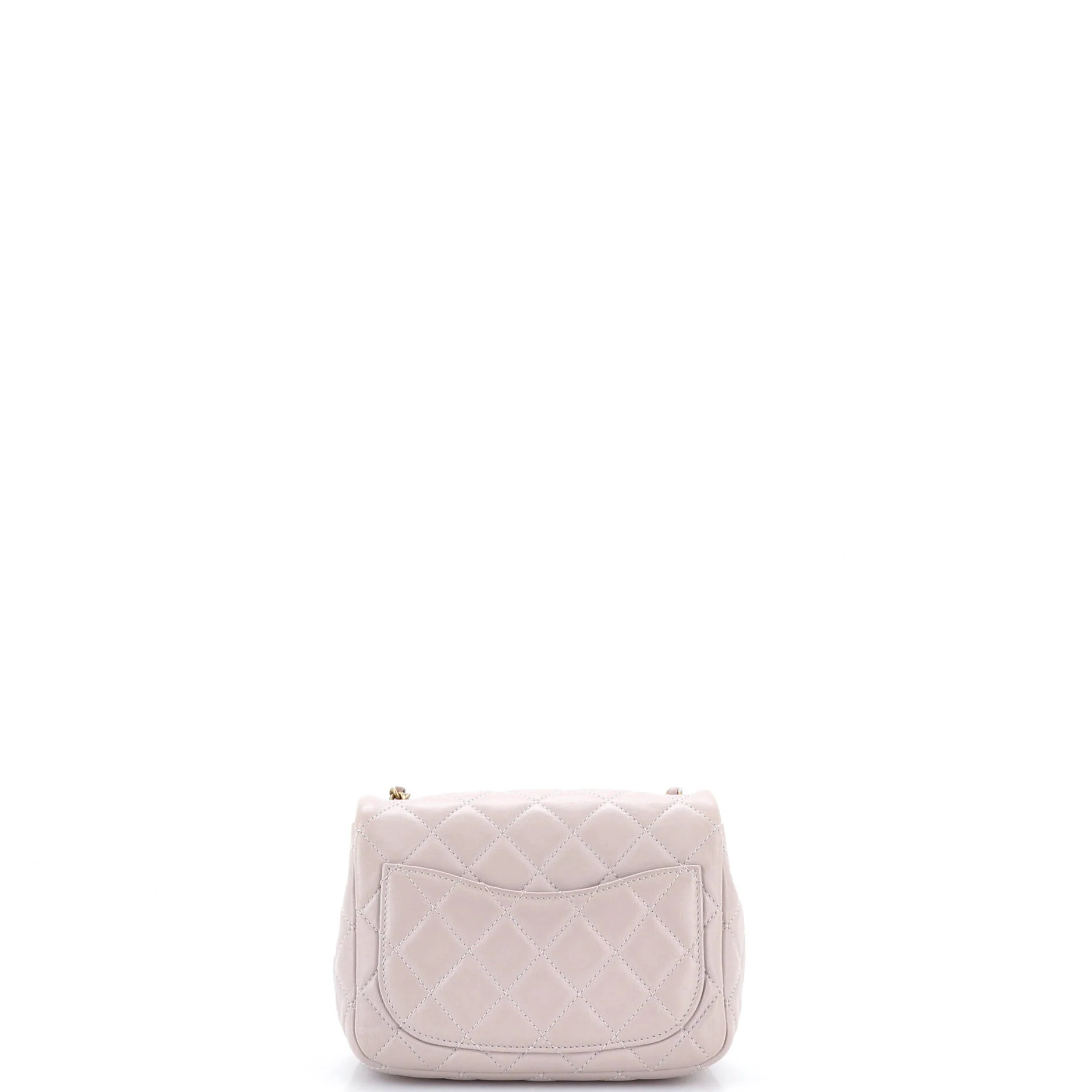 Pearl Crush Square Flap Bag Quilted Lambskin Mini - Image 3