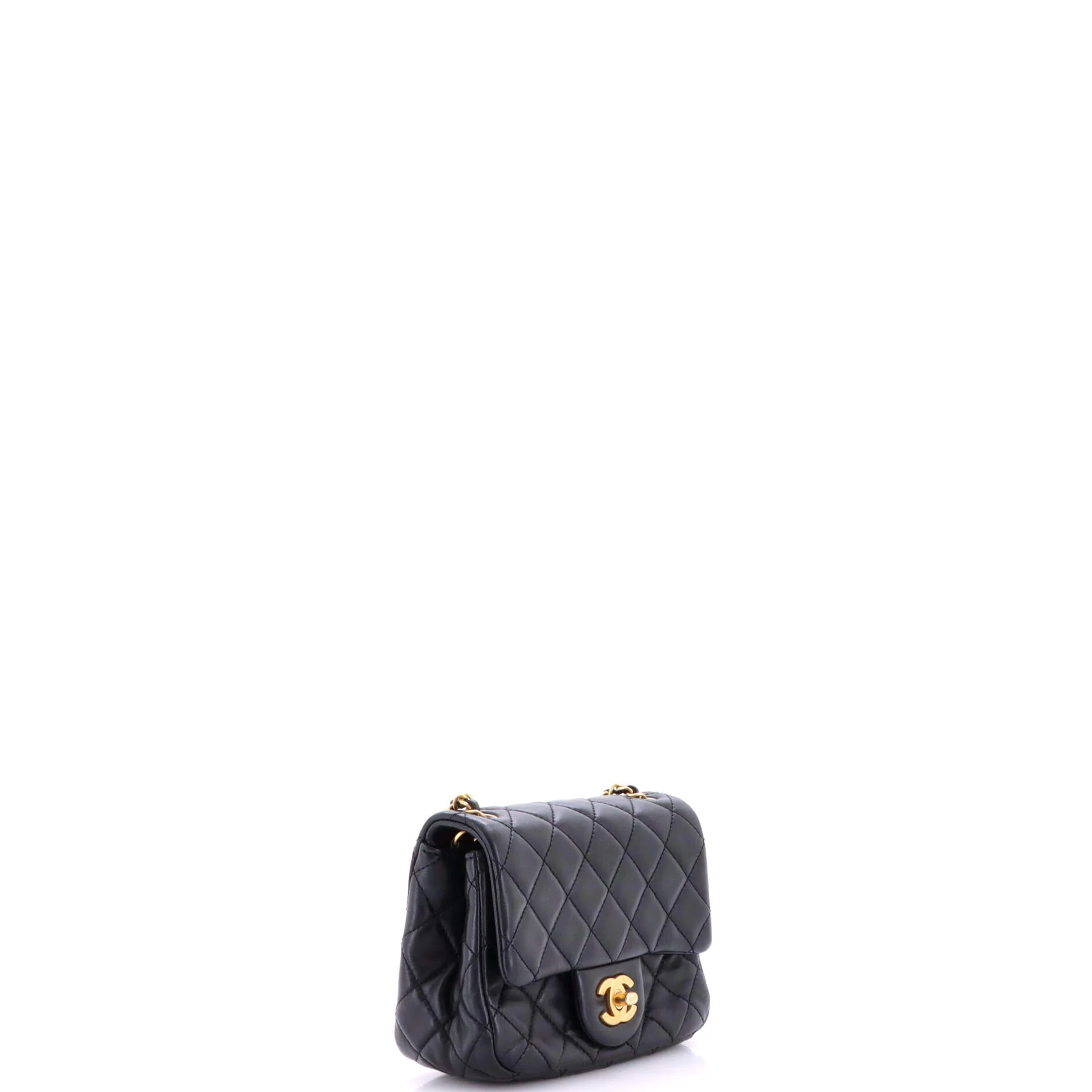 Pearl Crush Square Flap Bag Quilted Lambskin Mini - Image 2