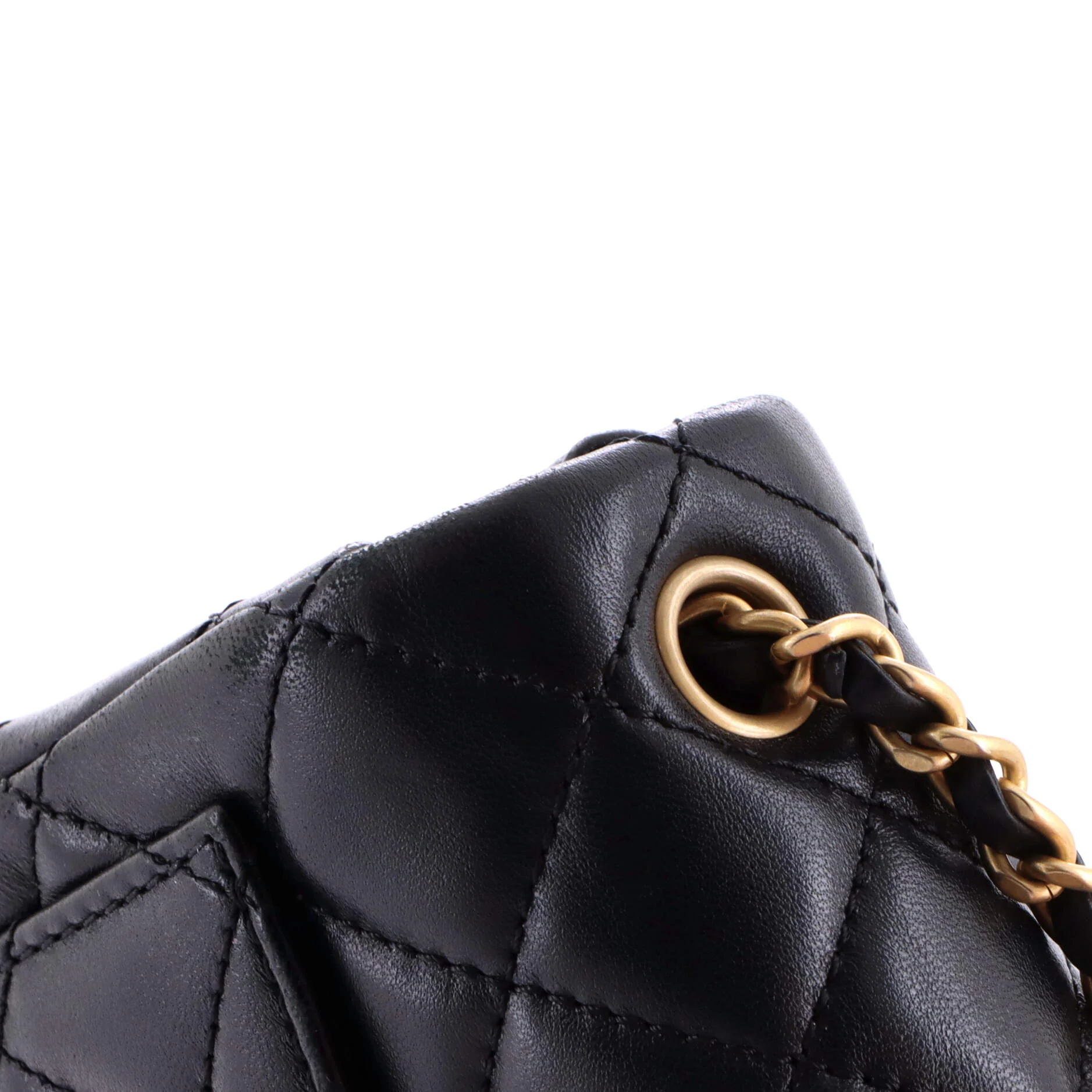 Pearl Crush Square Flap Bag Quilted Lambskin Mini - Image 6