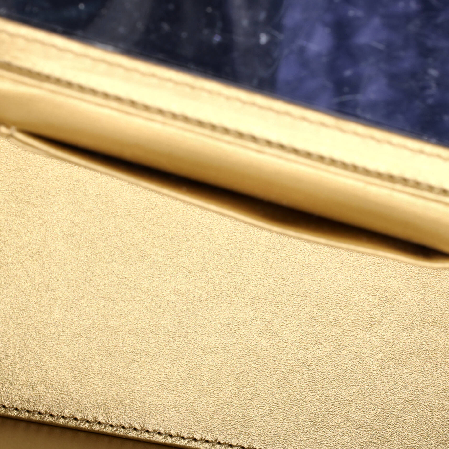 Pearl Crush Vanity Case with Chain Quilted Lambskin Small - Image 6