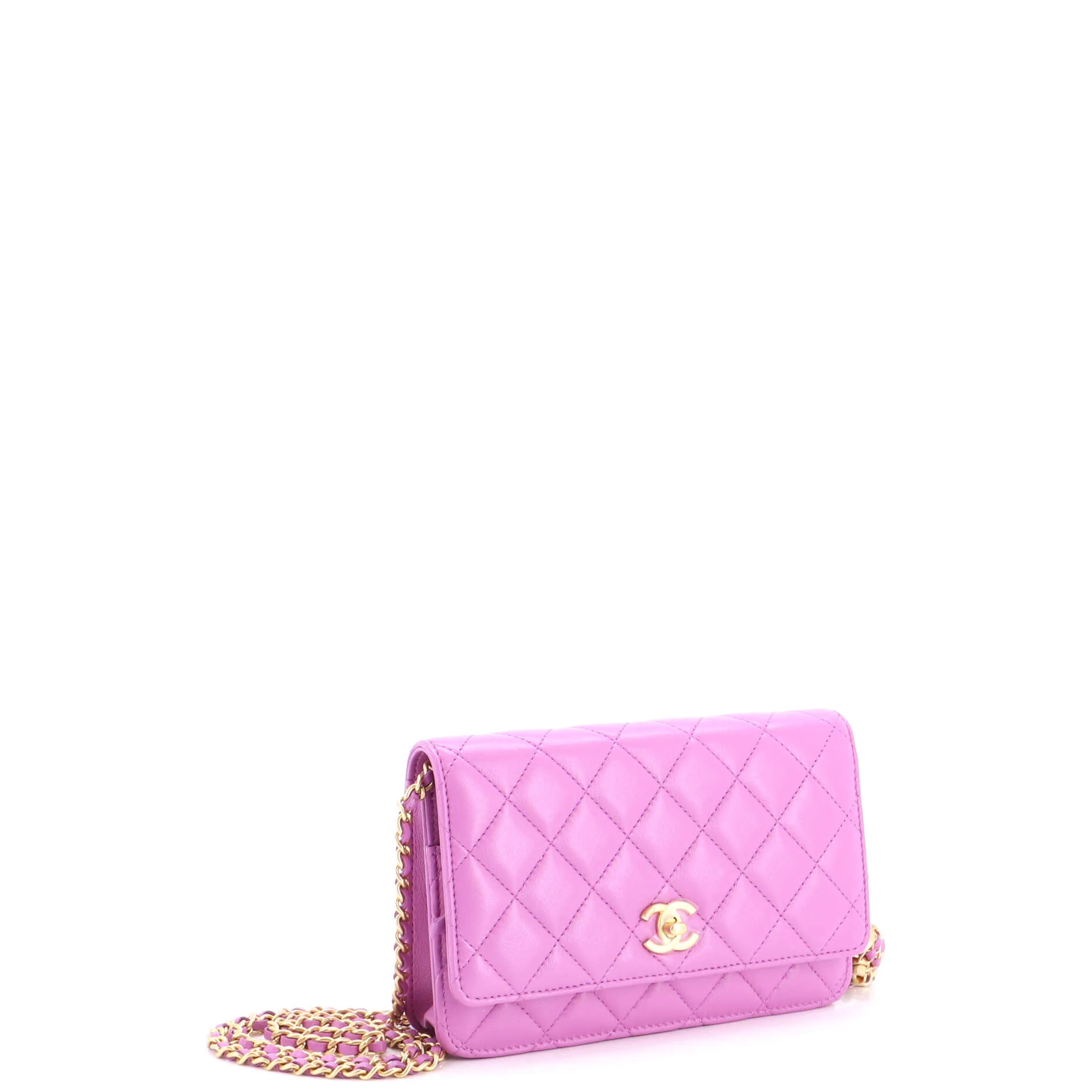 Pearl Crush Wallet on Chain Quilted Lambskin - Image 3