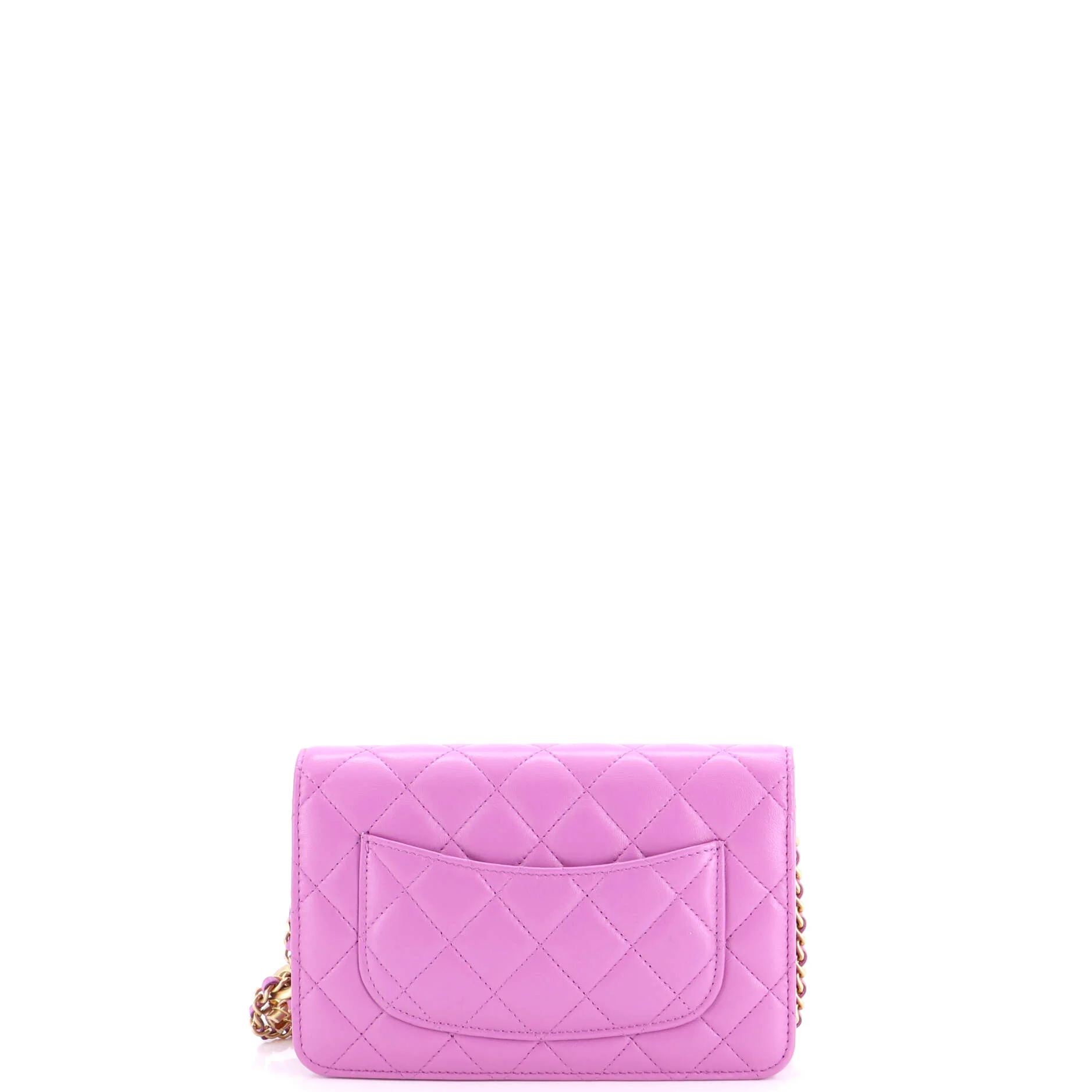 Pearl Crush Wallet on Chain Quilted Lambskin - Image 4
