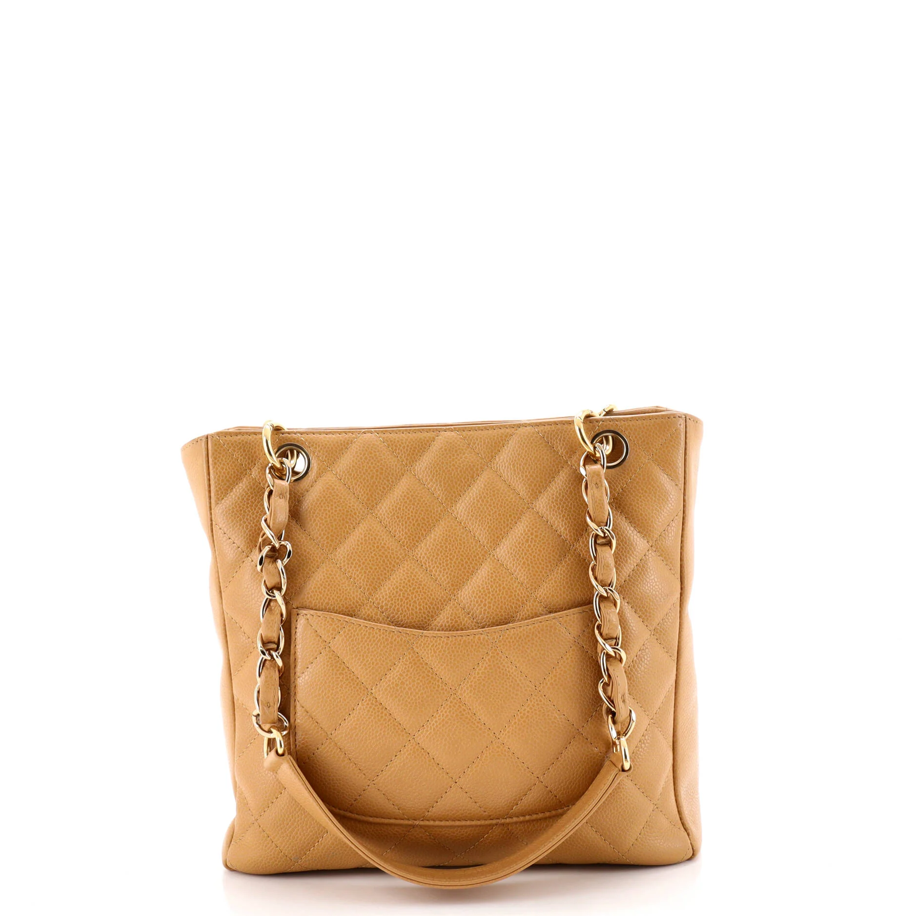 Petite Shopping Tote Quilted Caviar - Image 4