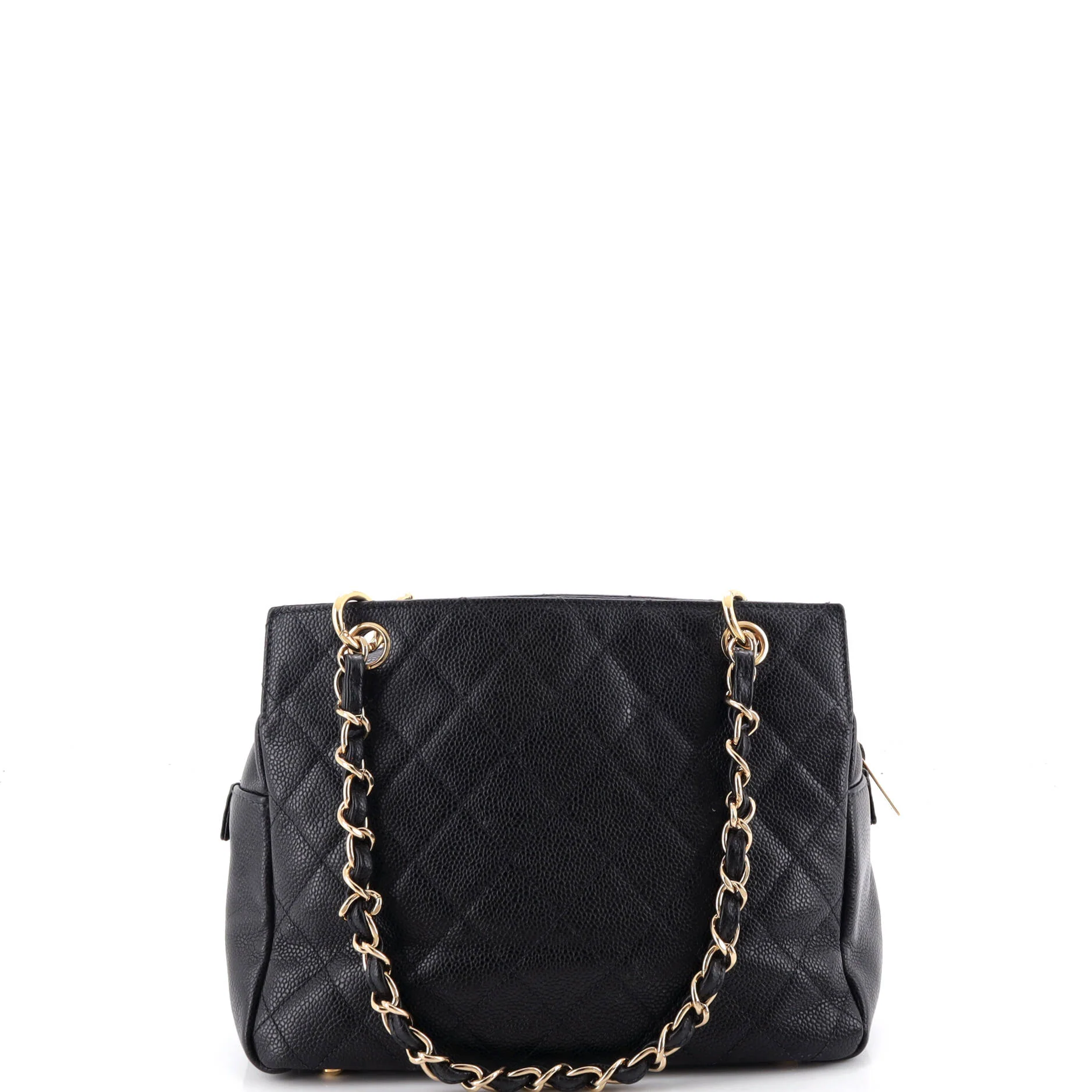 Petite Timeless Tote Quilted Caviar - Image 4