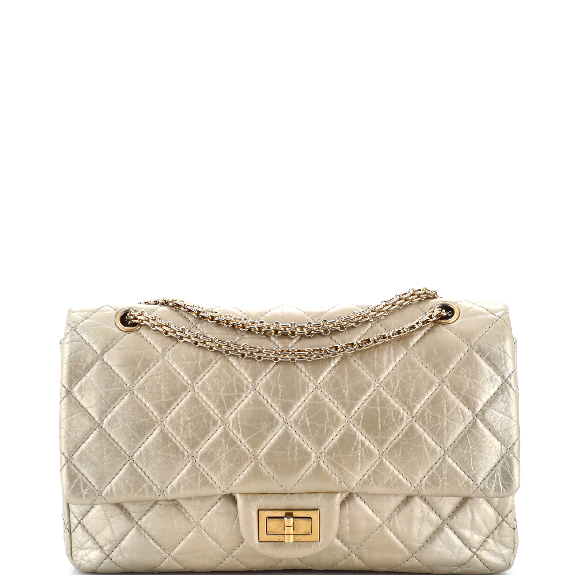 Reissue 2.55 Flap Bag Quilted Aged Calfskin 227