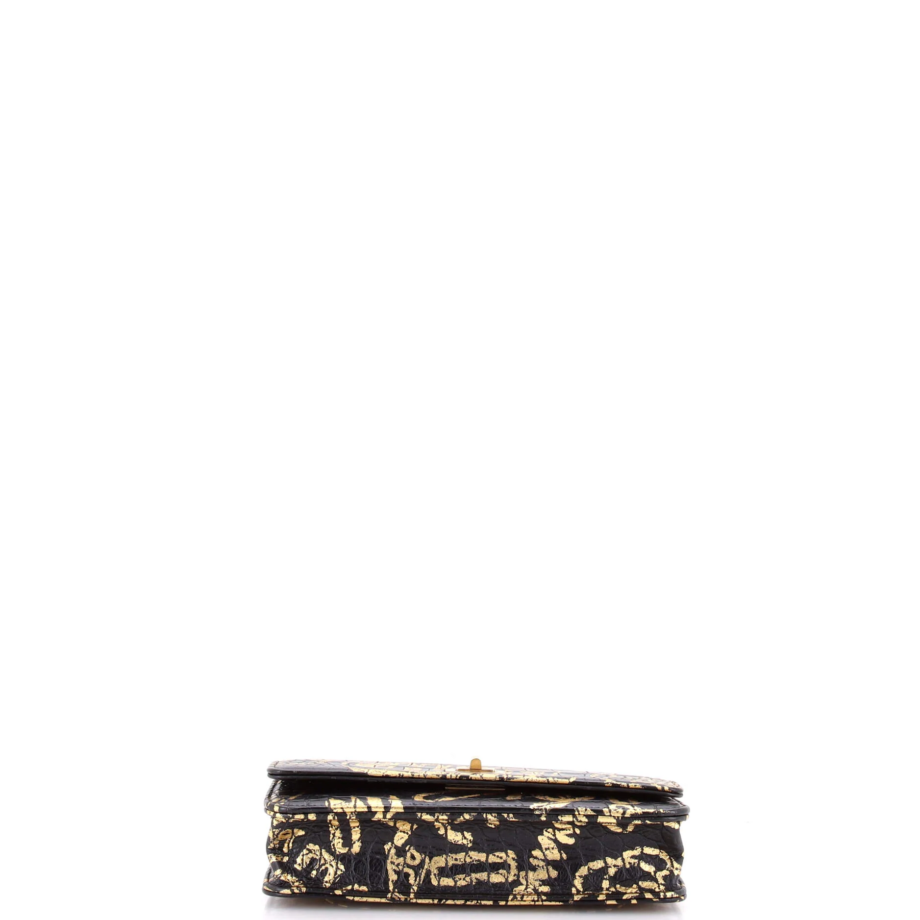 Reissue 2.55 Wallet on Chain Graffiti Crocodile Embossed Calfskin - Image 5