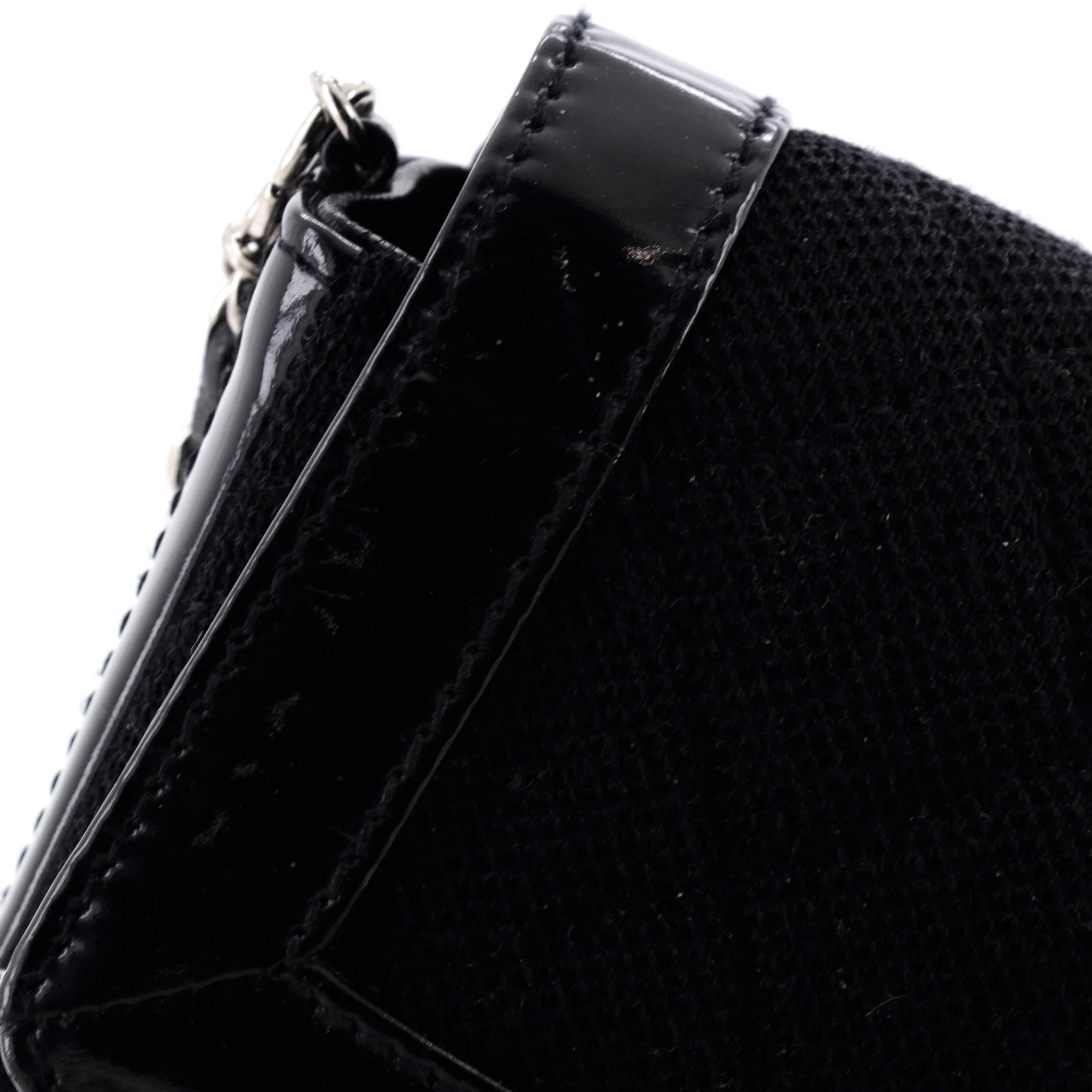 Reissue Flap Bag Quilted Jersey with Patent East West - Image 6