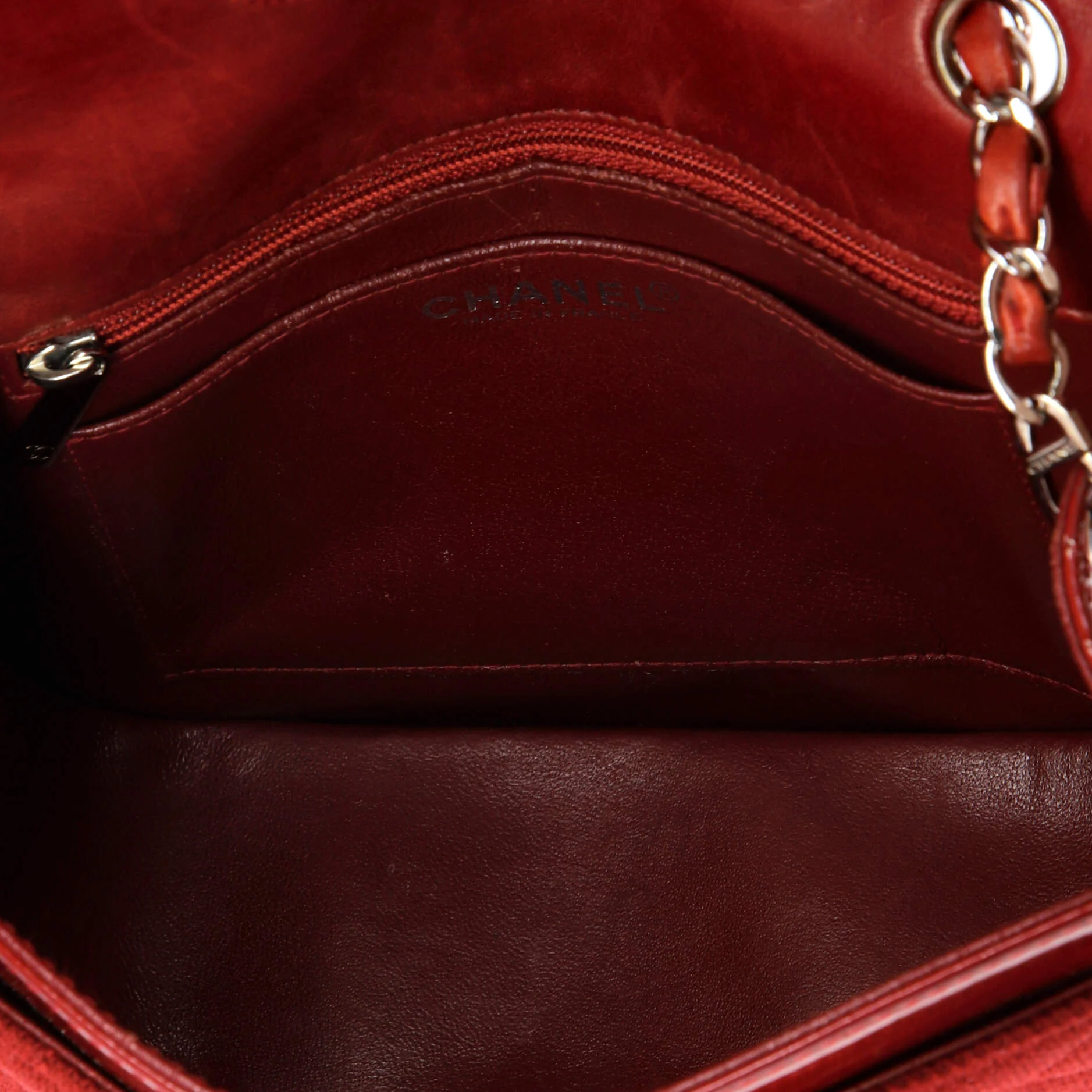 Reissue Flap Bag Quilted Jersey with Patent Mini - Image 5