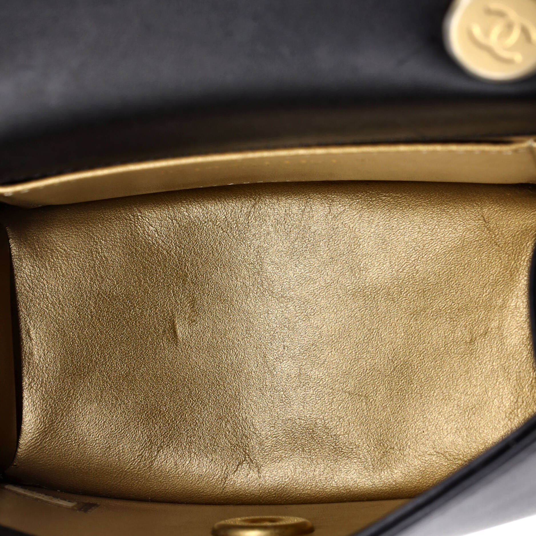 Resin and Pearl CC Full Flap Bag Quilted Calfskin Mini - Image 5