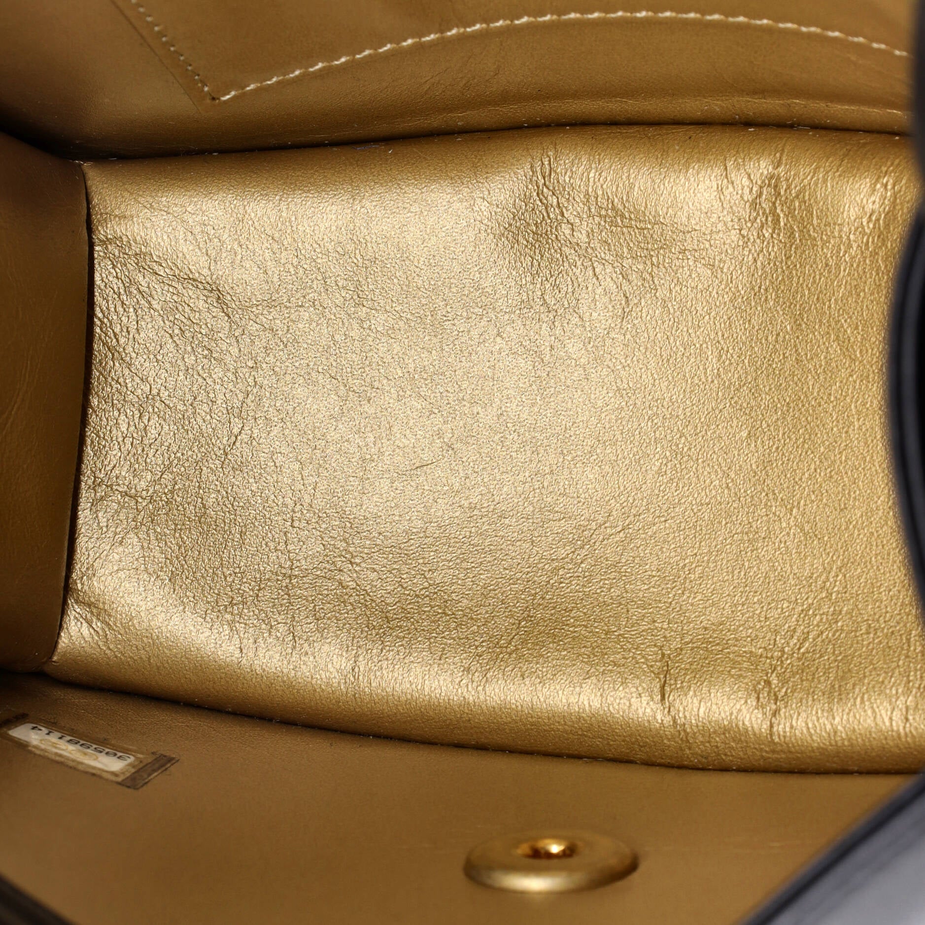 Resin and Pearl CC Full Flap Bag Quilted Calfskin Small - Image 5