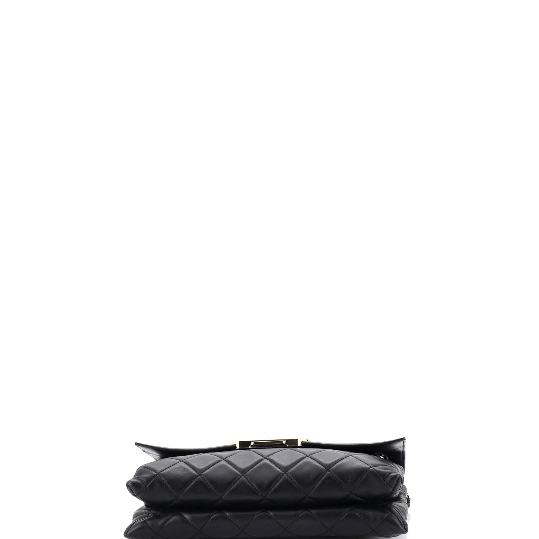 Retro Label Flap Bag Quilted Lambskin Large - Image 4