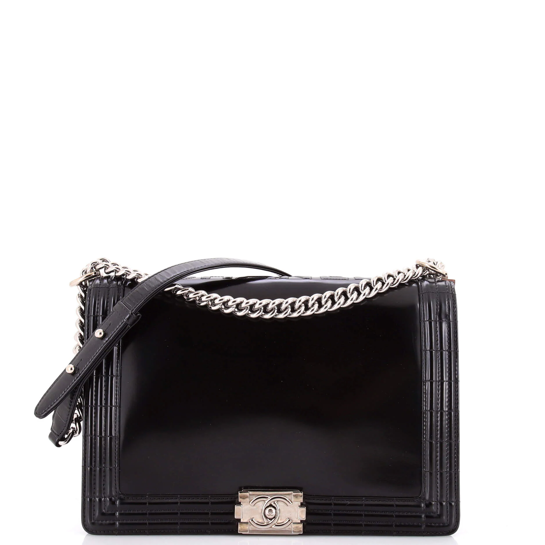 Reverso Boy Flap Bag Glazed Calfskin New Medium
