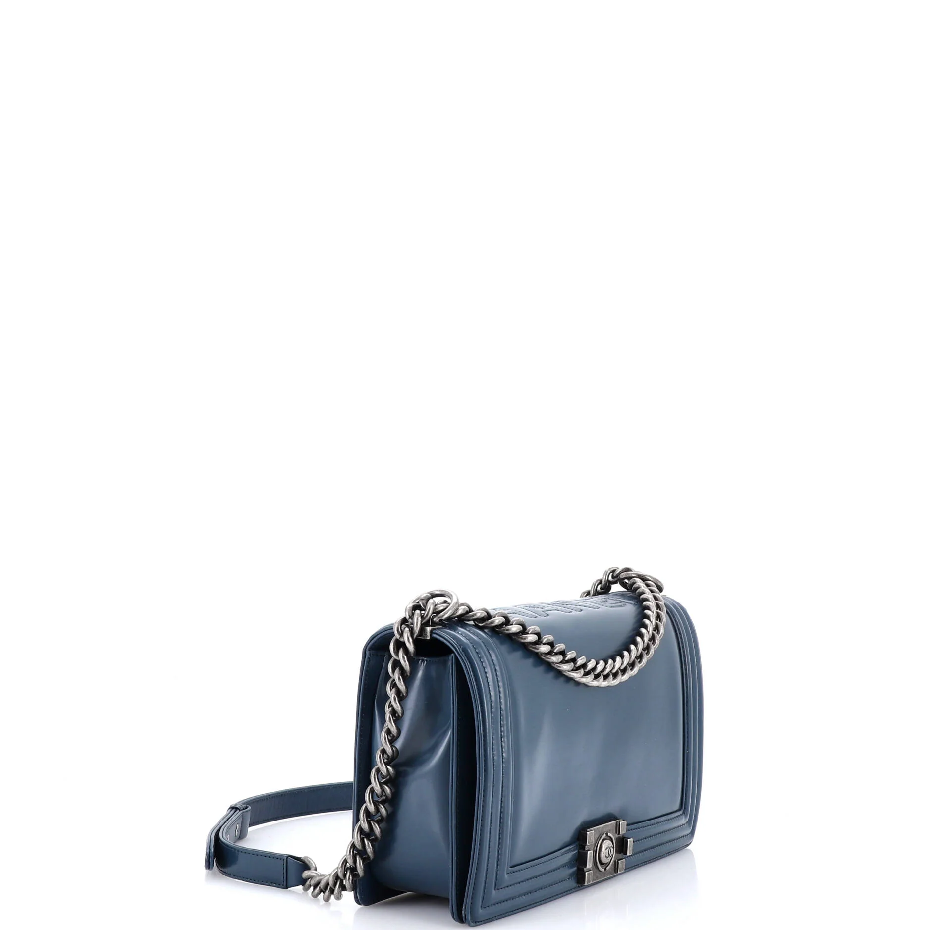 Reverso Boy Flap Bag Glazed Calfskin Old Medium - Image 2