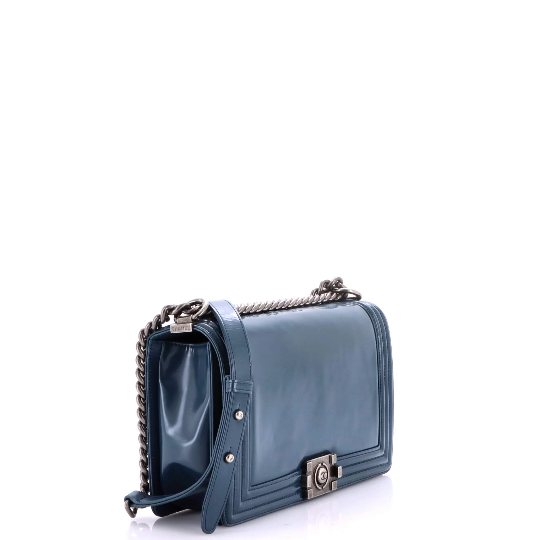 Reverso Boy Flap Bag Glazed Calfskin Old Medium - Image 2