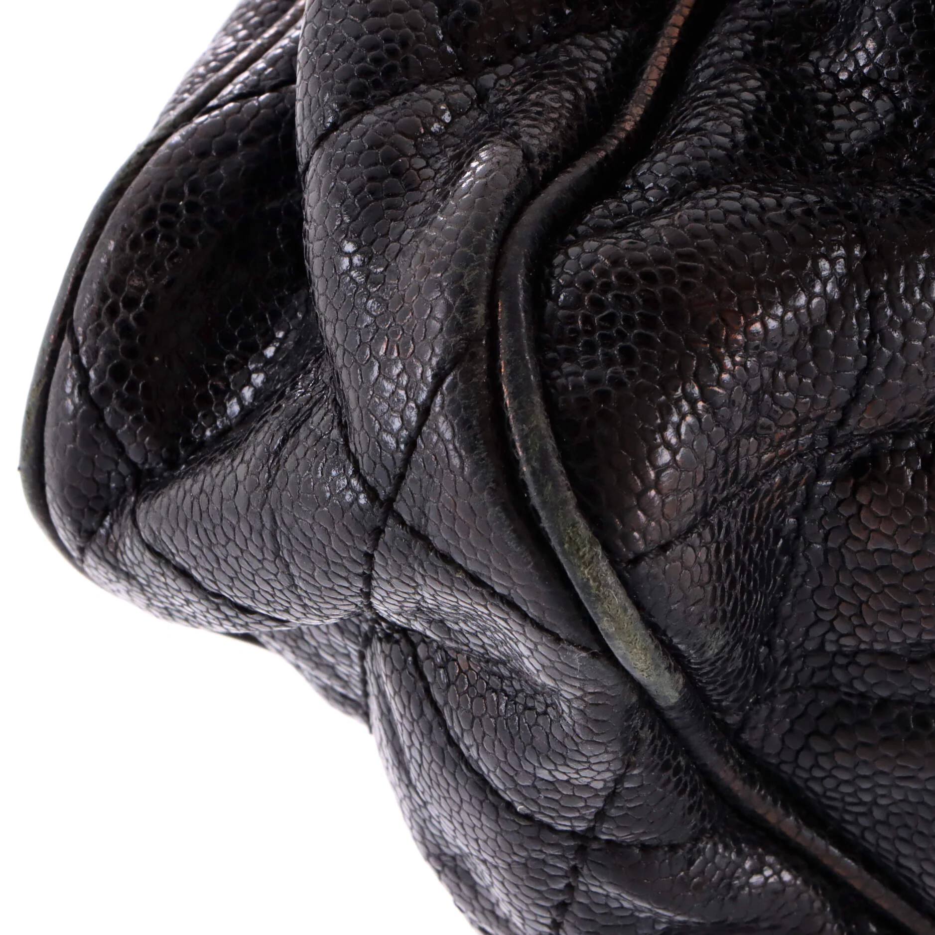 Shiva Flap Bag Quilted Caviar Large - Image 6