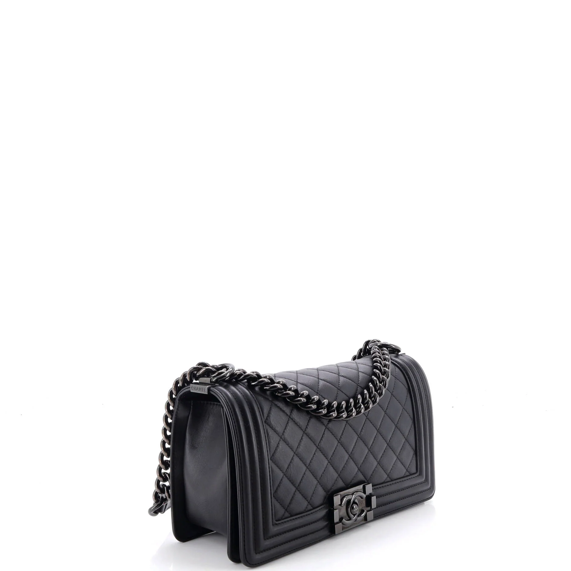 So Black Boy Flap Bag Quilted Calfskin Old Medium - Image 2