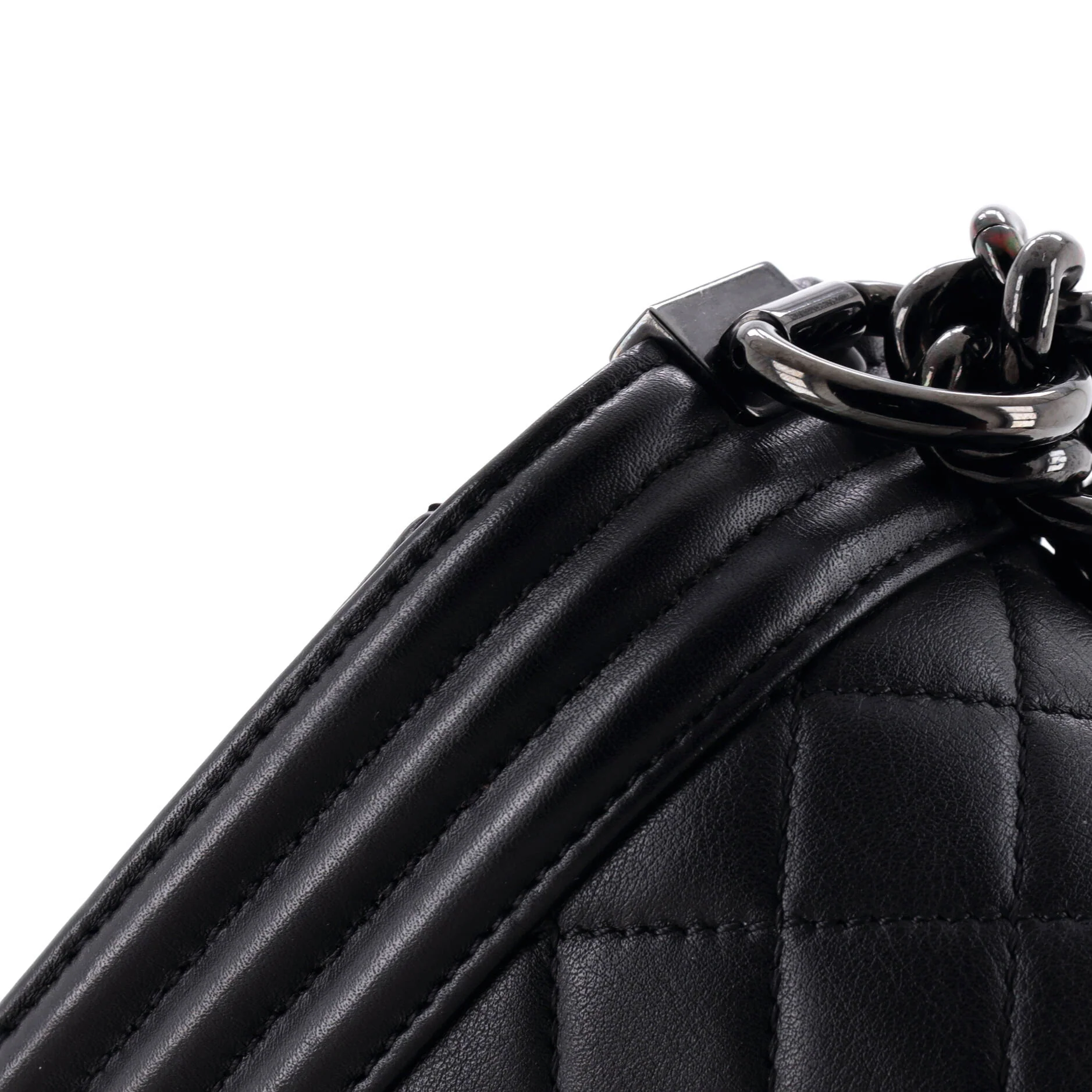 So Black Boy Flap Bag Quilted Calfskin Old Medium - Image 6