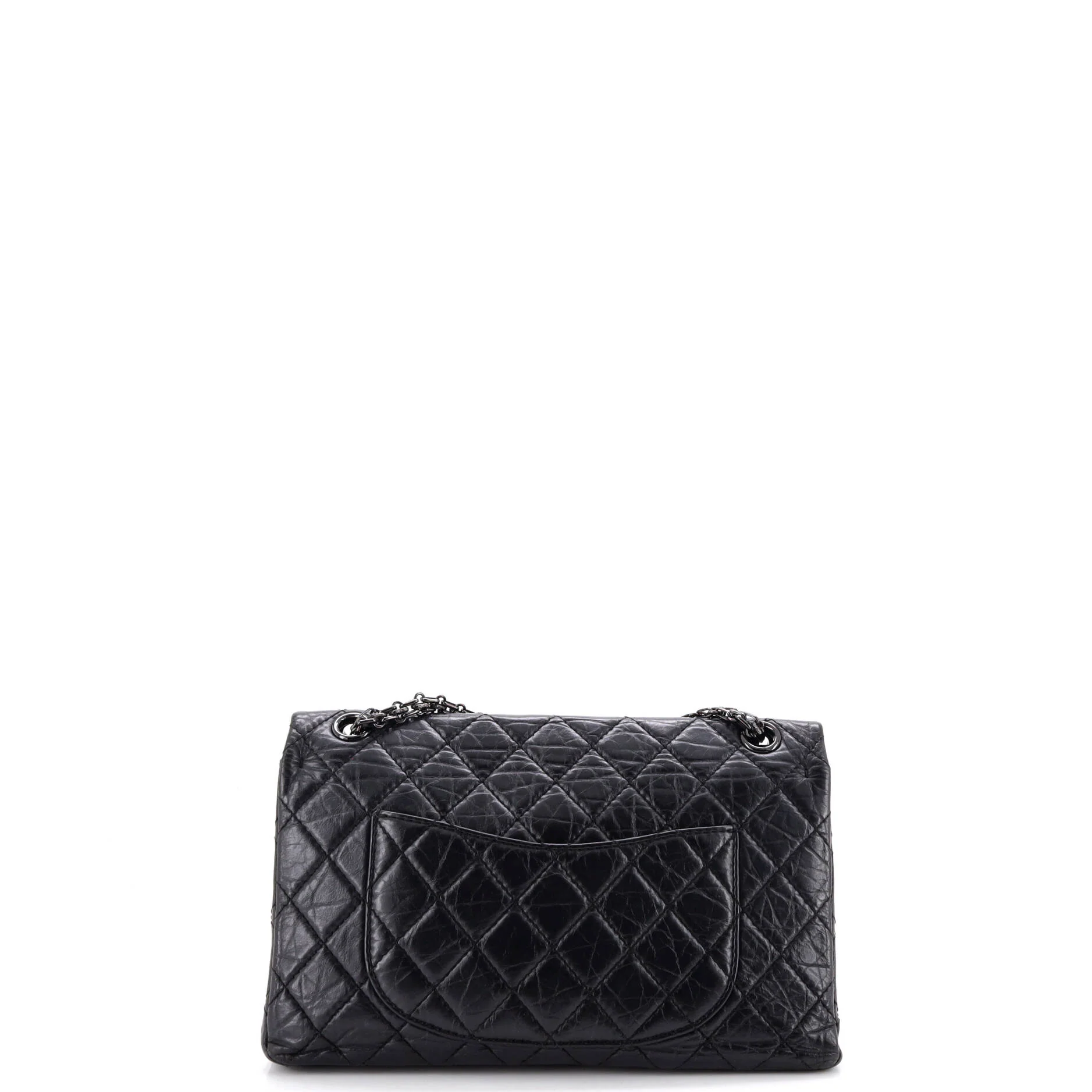 So Black Reissue 2.55 Flap Bag Quilted Aged Calfskin 226 - Image 3