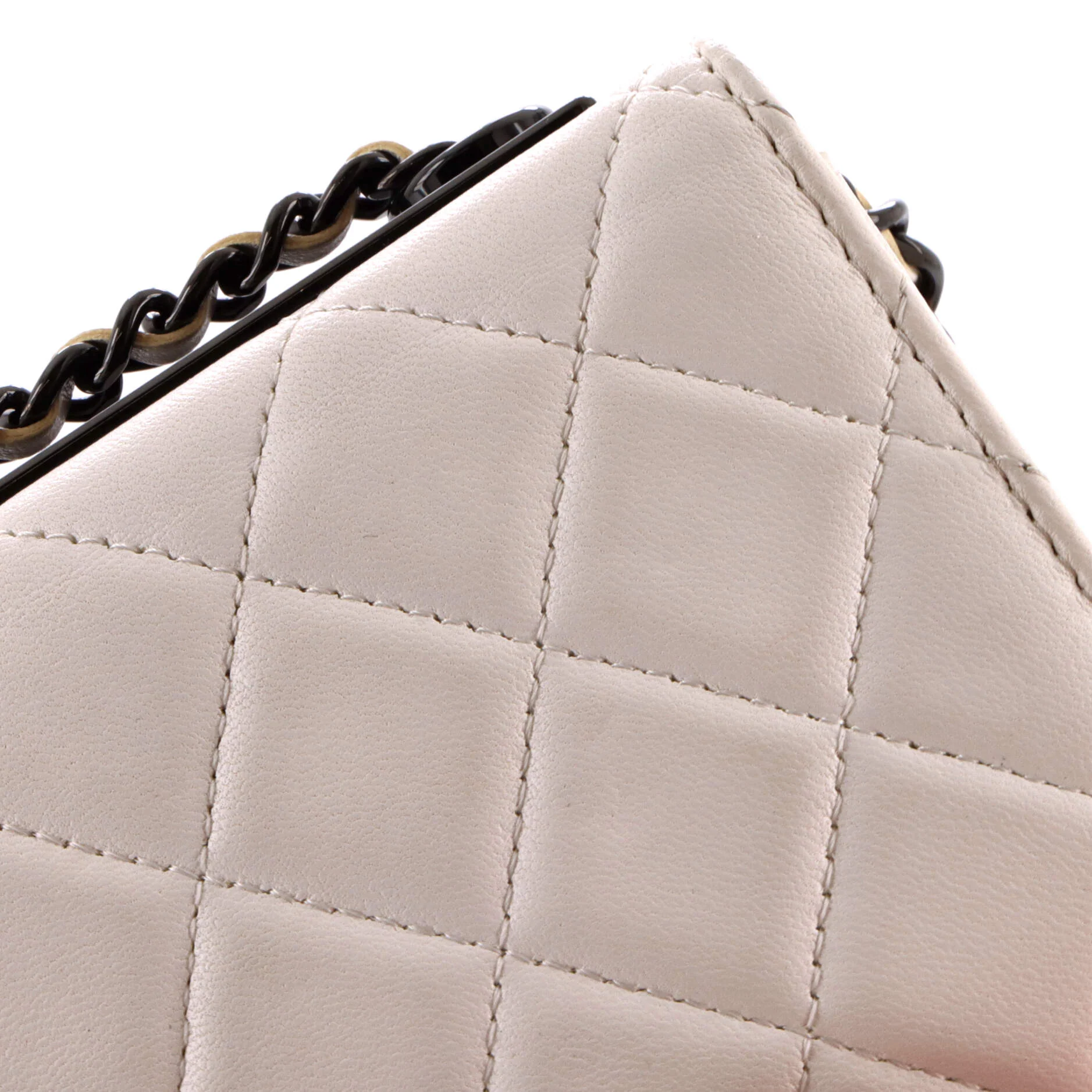 So Black Trendy CC Clutch with Chain Quilted Lambskin Small - Image 14