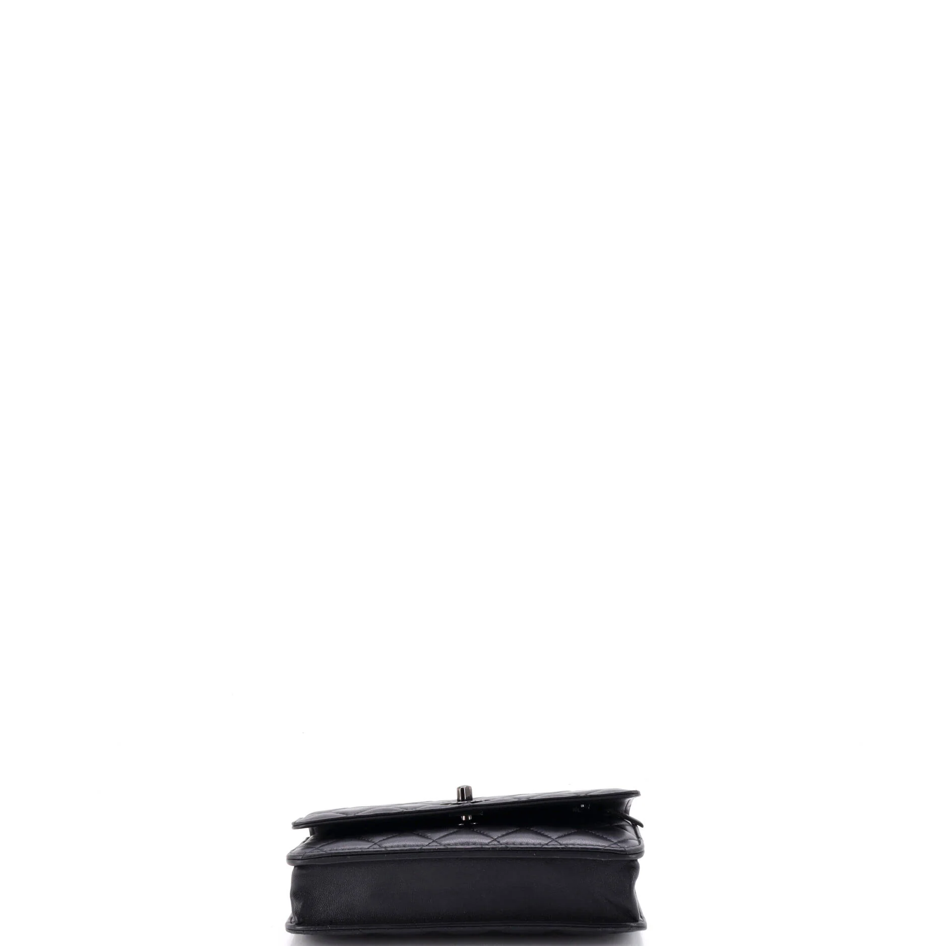 So Black Trendy CC Wallet on Chain Quilted Lambskin - Image 4